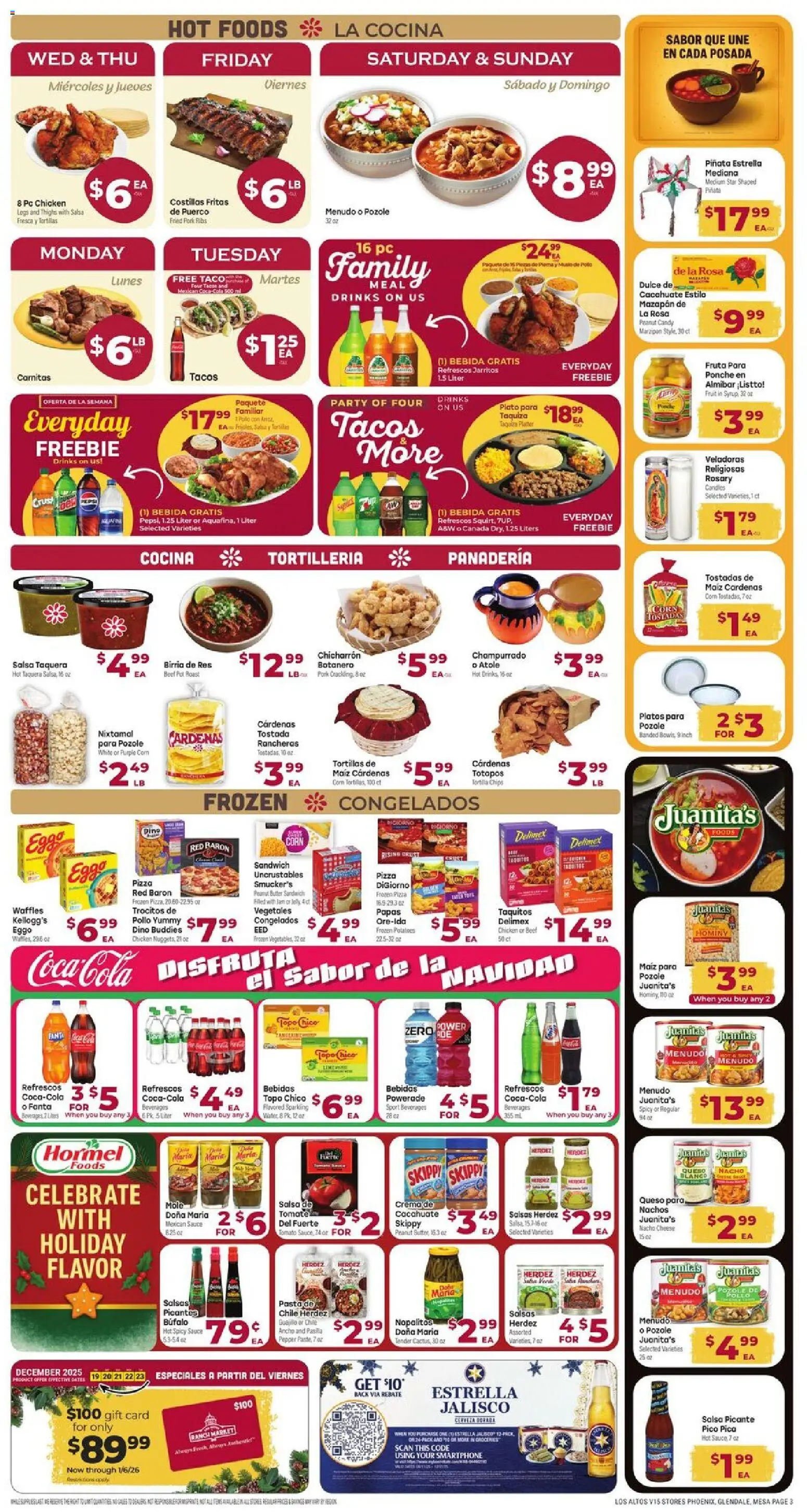 Cardenas Weekly Ad - AZ - valid from 17.12.2025 | Page: 3 | Products: Corn, Cheese, Beef, Chips