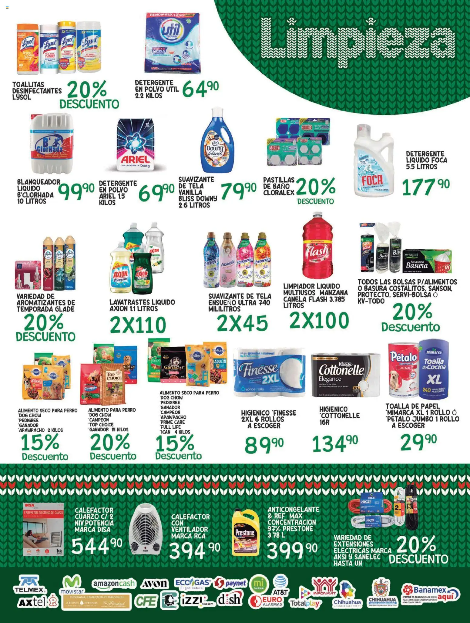Nuevas ofertas de Alsuper válidas en toda la República Mexicana desde el 09.12.2025. ¡Encuentra las mejores ofertas en Alsuper folleto Chihuahua Capital! | Página: 5 | Productos: Detergente, Limpiador, Lavavajillas, Top