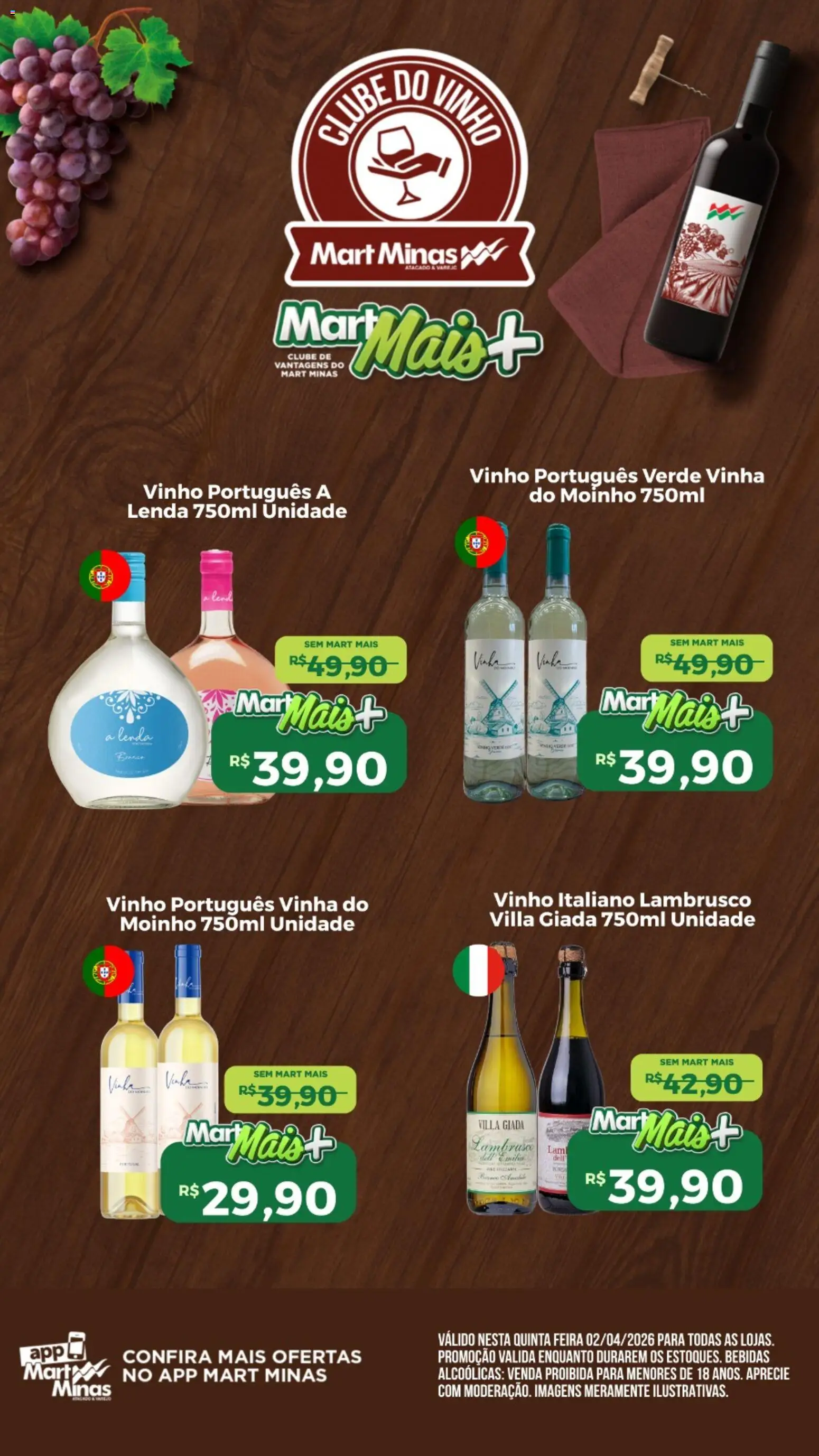 Mart Minas Folheto - válido de 02.04.2026 | Página: 3 | Produtos: Vinho