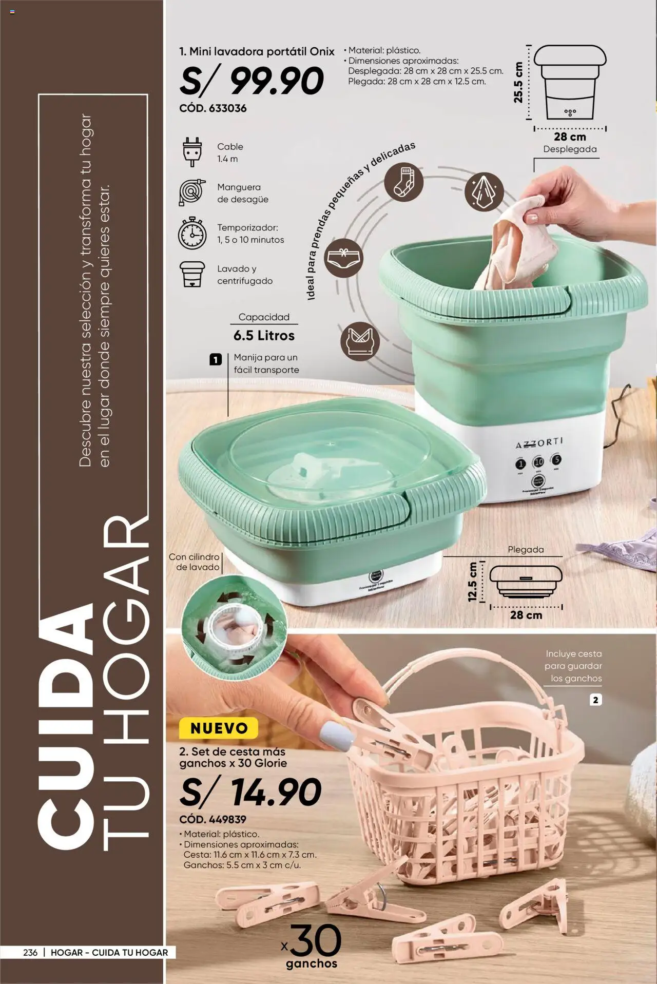Catálogo Azzorti válido desde 29.09.2025 | Página: 238 | Productos: Cesta, Cable, Lavadora