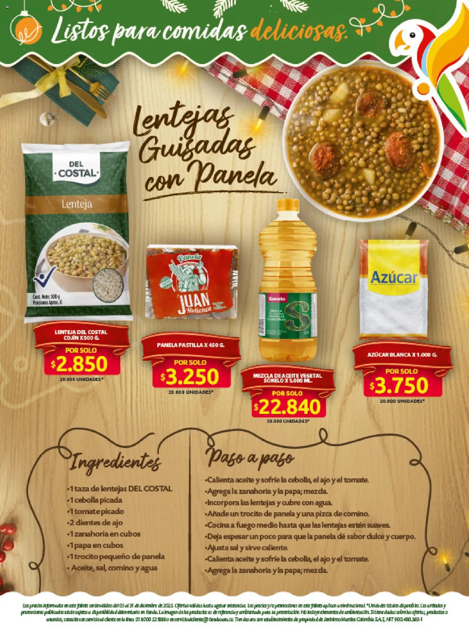 Ara revista - valida desde el 05.12.2025 | Página: 11 | Productos: Agua, Azucar, Lentejas, Tomate