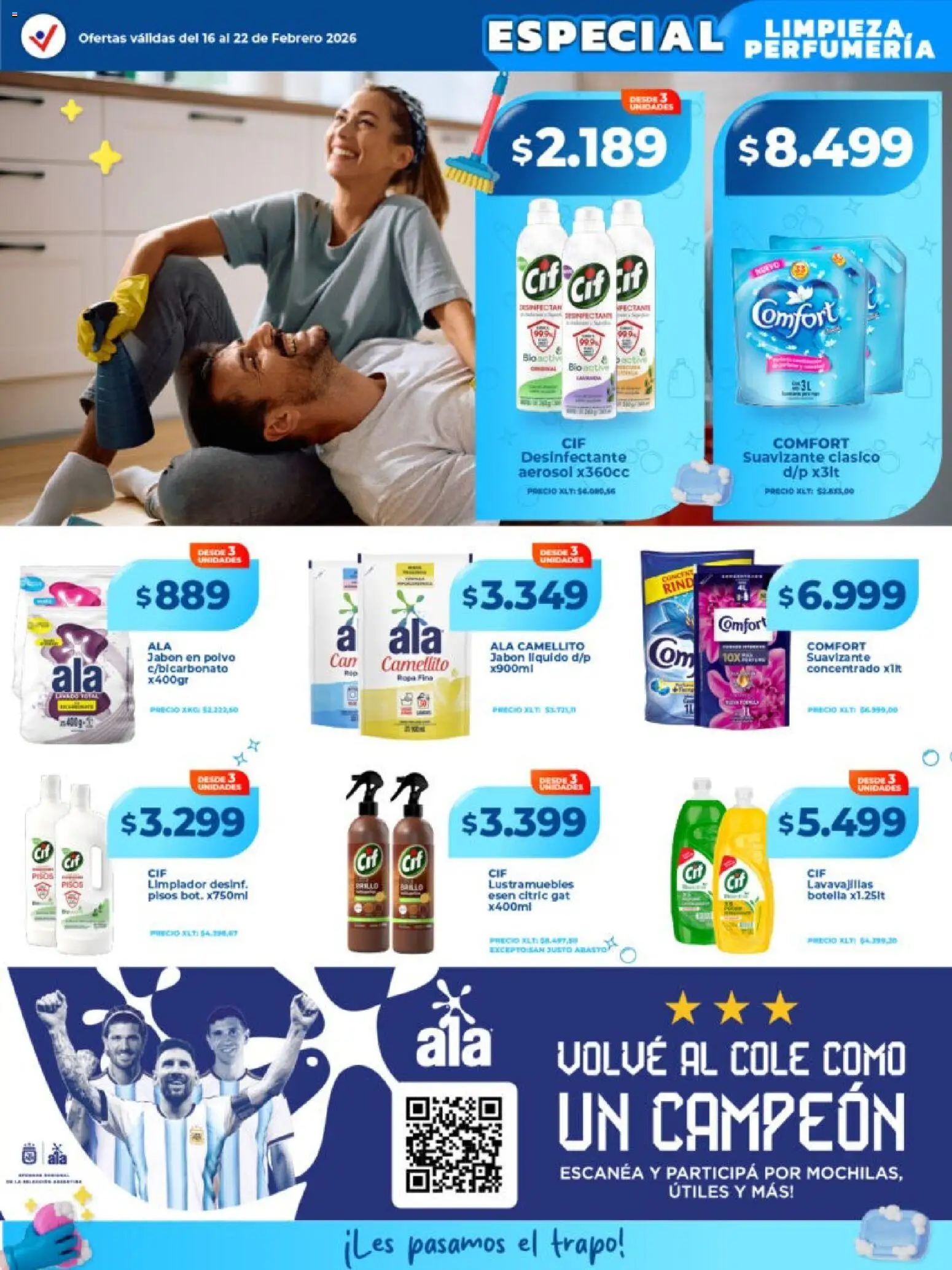 Vital - Especial limpieza │ válido desde el 16.02.2026 | Página: 7 | Productos: Desinfectante, Lustramuebles, Jabón, Suavizante