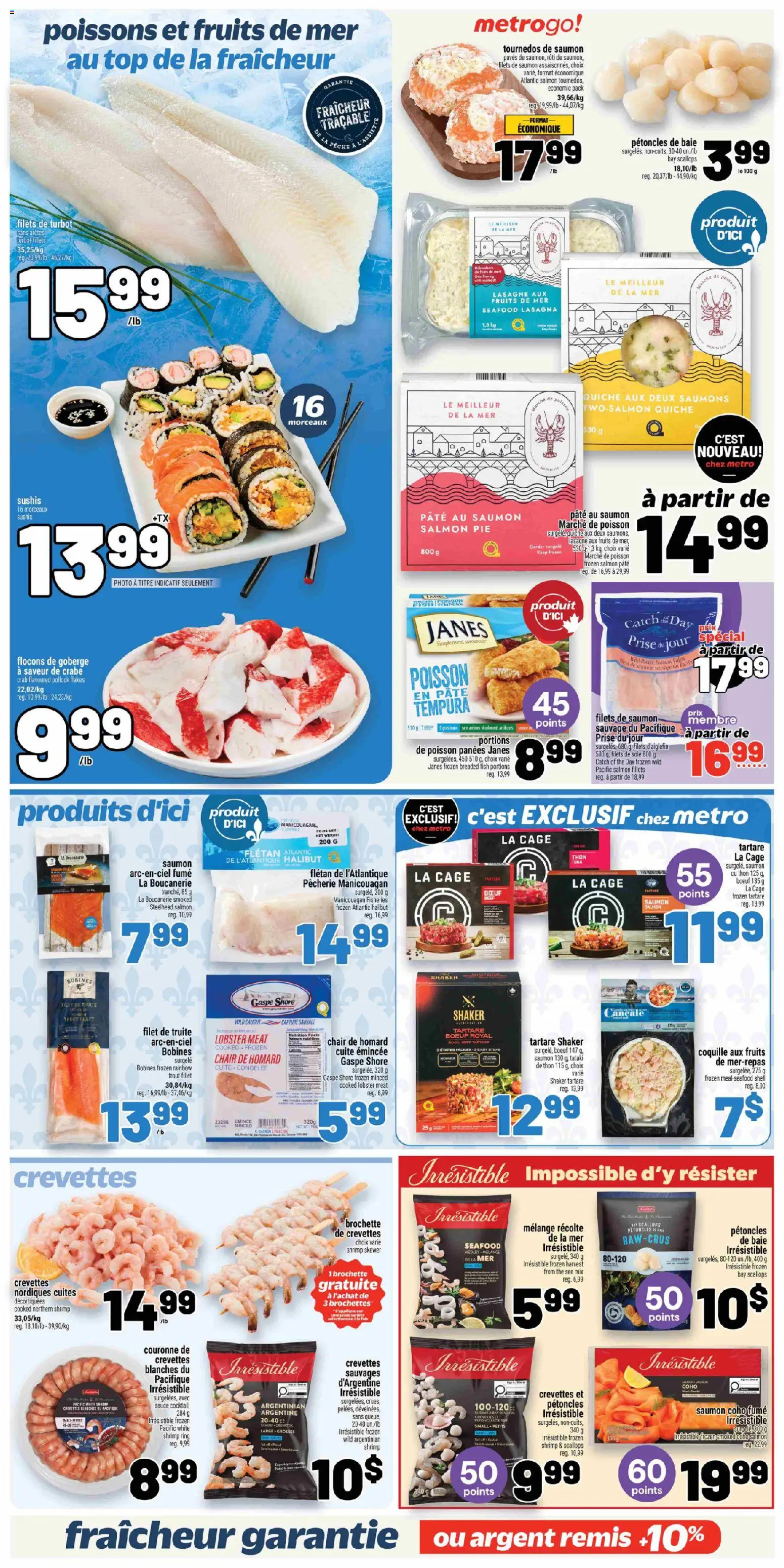 Metro flyer valid from 15.01.2026 | Page: 10 | Products: Fish, Beef, Chair