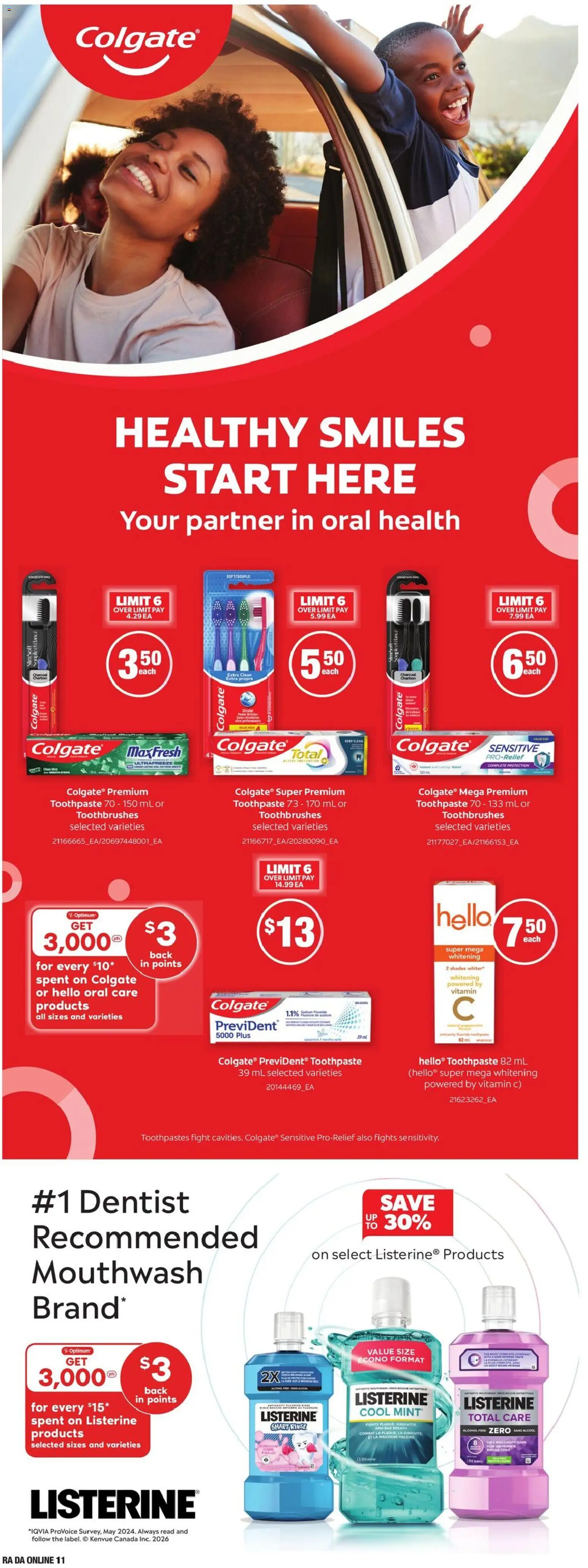 Atlantic Superstore flyer valid from 09.04.2026 | Page: 26 | Products: Toothpaste, Mouthwash