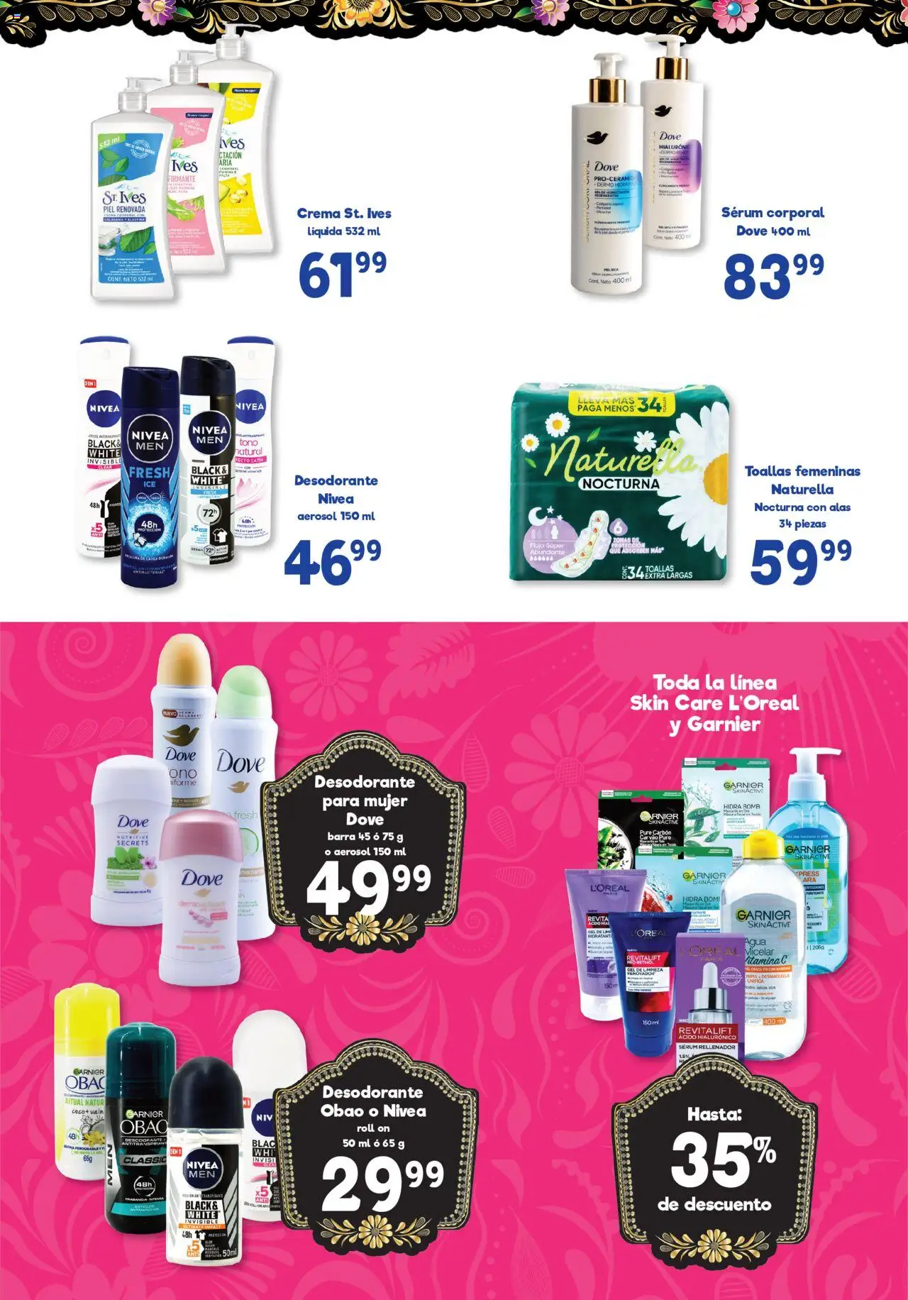 Nuevas ofertas de S-Mart válidas en toda la República Mexicana desde el 12.08.2025. ¡Encuentra las mejores ofertas en S-Mart - Folleto de Feria - Juarez! | Página: 5 | Productos: Desodorante, Serum, Crema, Barra