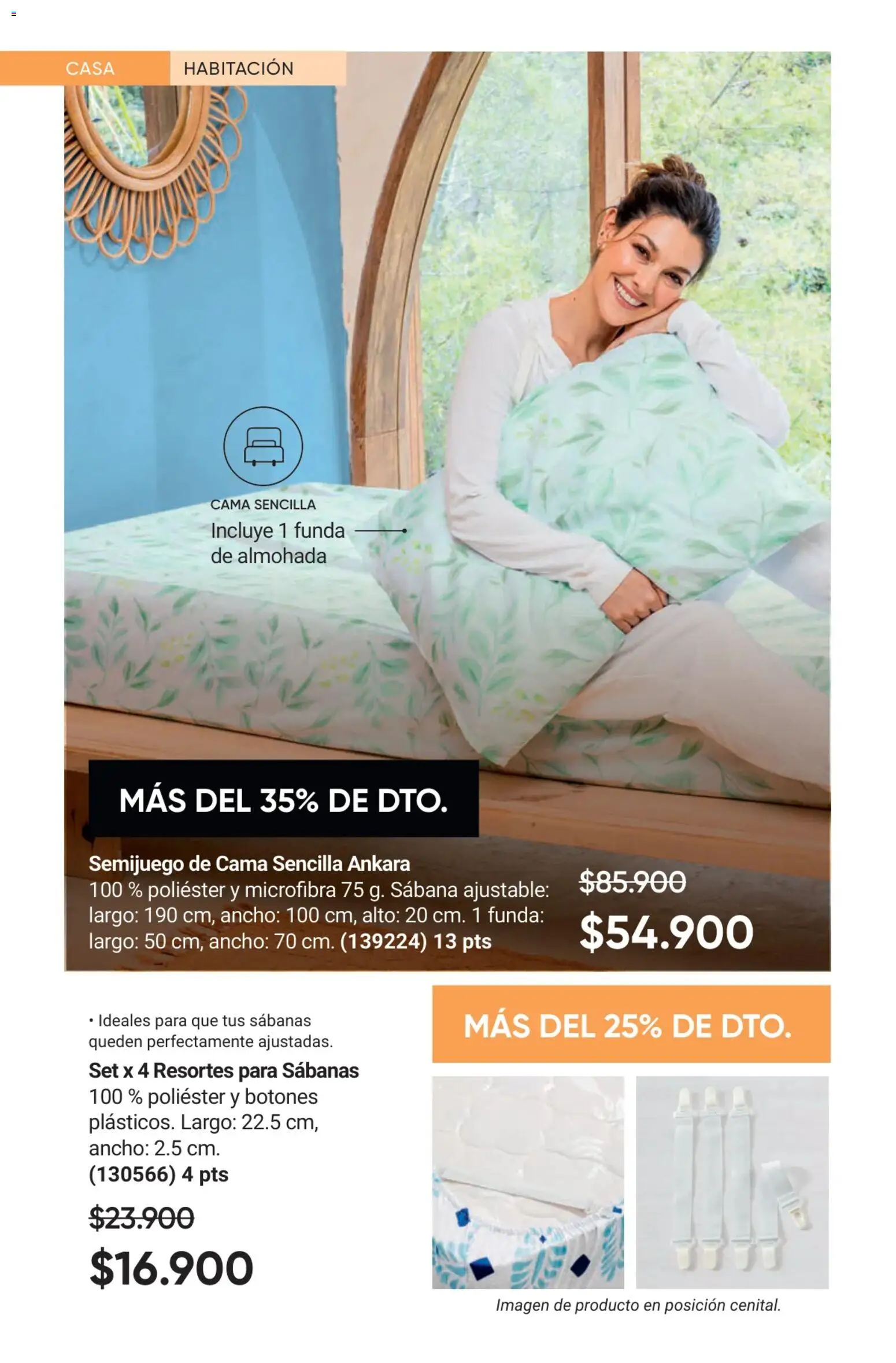 Avon revista - valida desde el 02.01.2026 | Página: 38 | Productos: Funda de almohada, Sabanas, Cama, Almohada