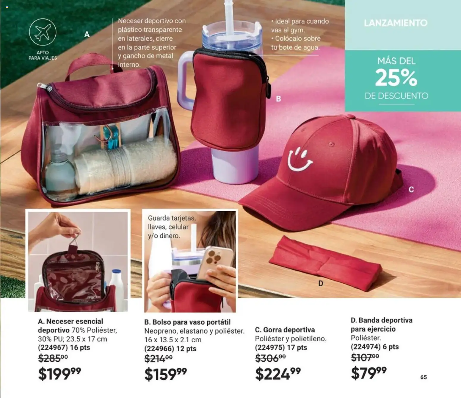 Nuevas ofertas de AVON válidas en toda la República Mexicana desde el 20.12.2025. ¡Encuentra las mejores ofertas en AVON Casa & Estilo 1 2026! | Página: 67 | Productos: Gorra, Bolso, Neceser, Sobre