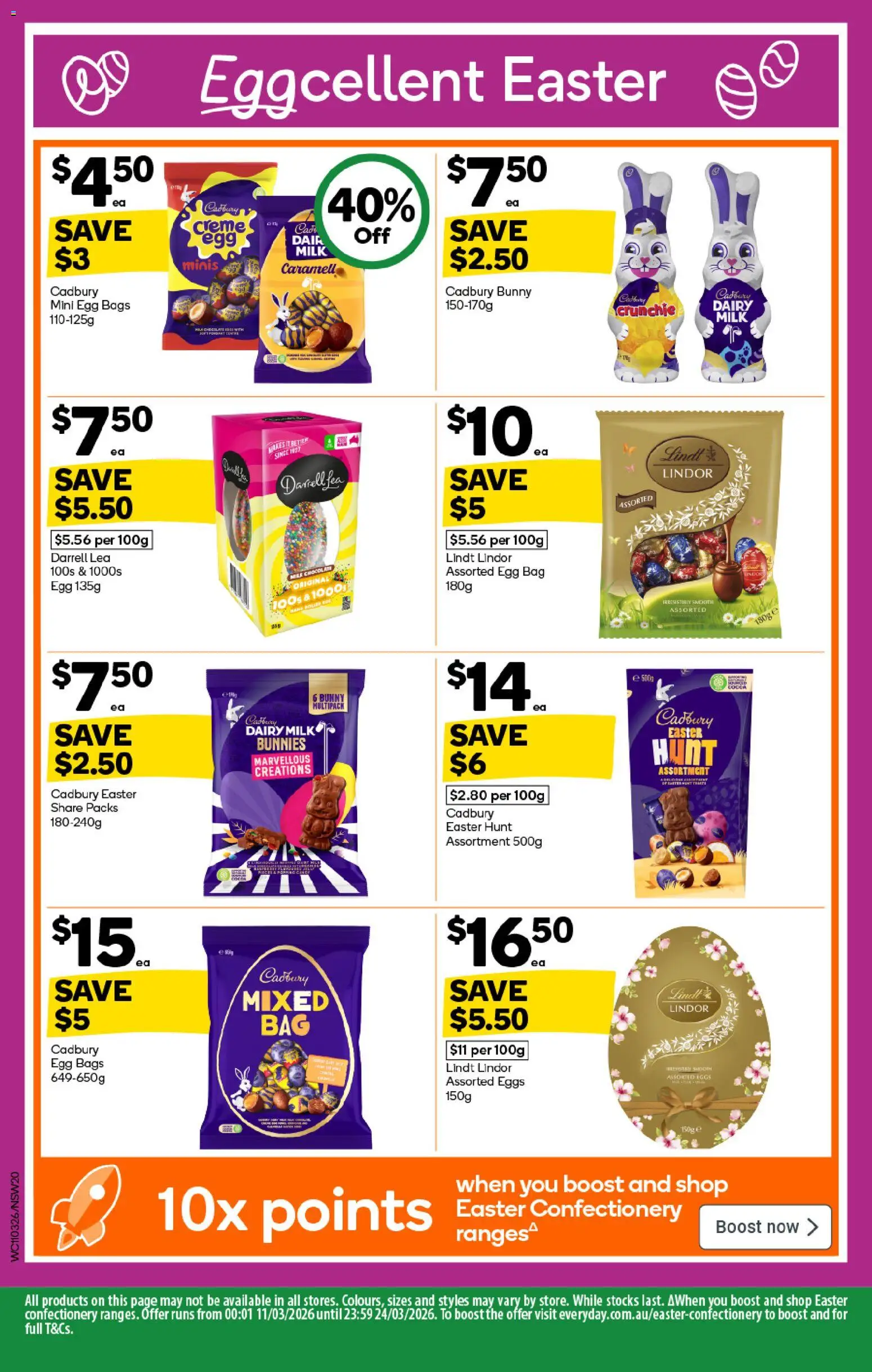 Woolworths catalogue - valid from 11.03.2026 | Page: 20 | Products: Milk, Dairy, Chocolate, Bag