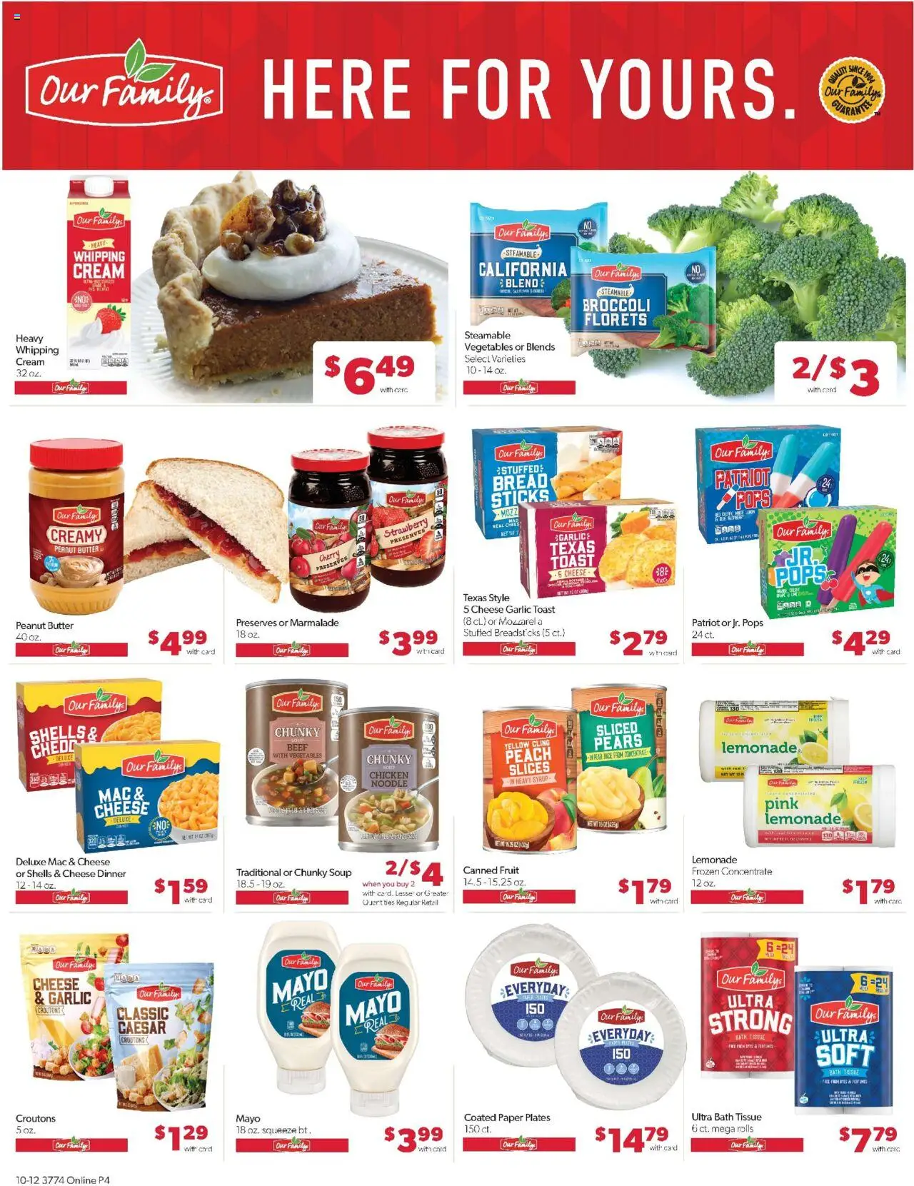 Family Fare Weekly Ad - NE - valid from 12.10.2025 | Page: 10 | Products: Broccoli, Bath, Bread, Vegetables