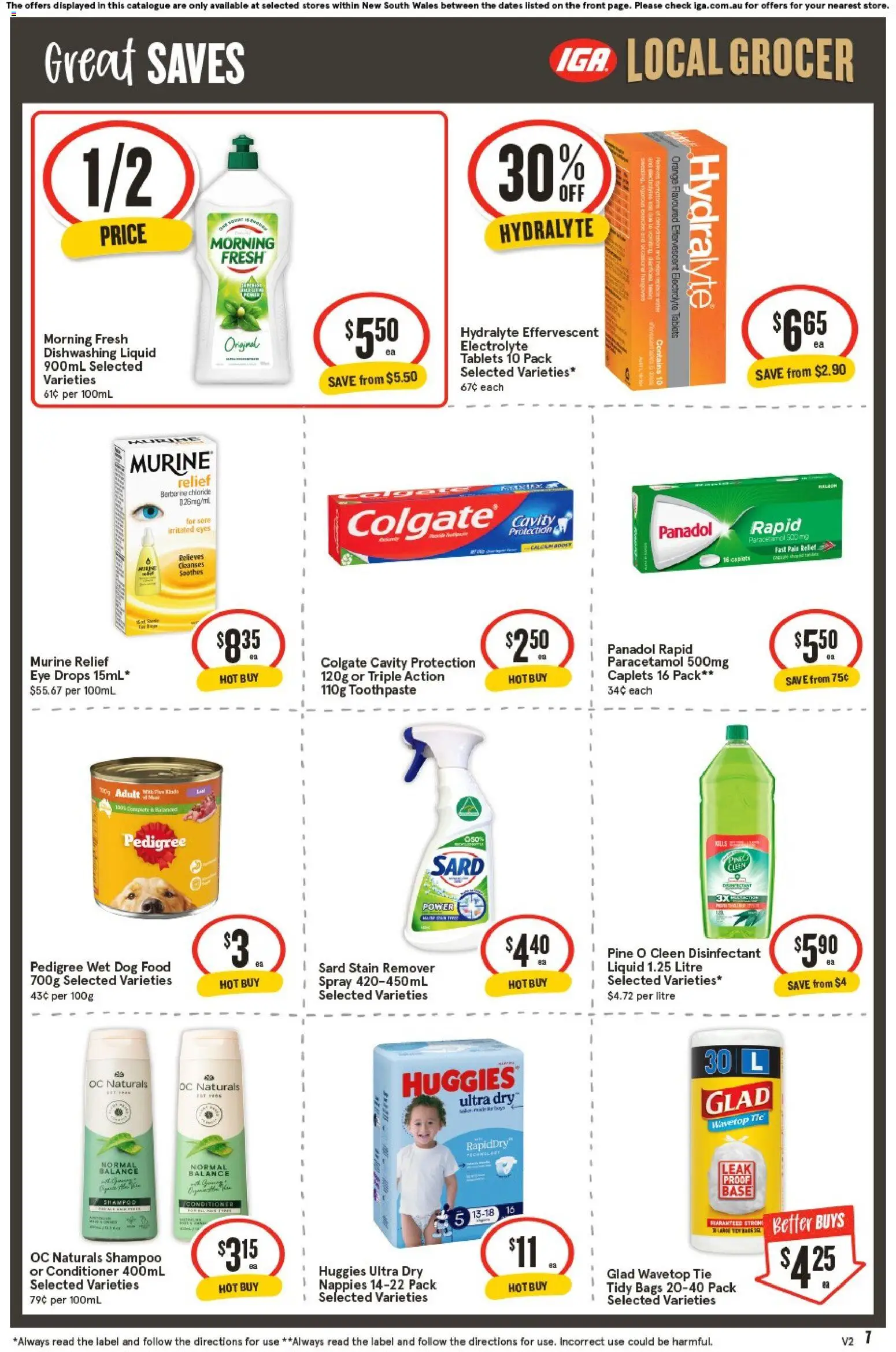 IGA catalogue - valid from 24.12.2025 | Page: 7 | Products: Shampoo, Conditioner, Nappies, Stain remover