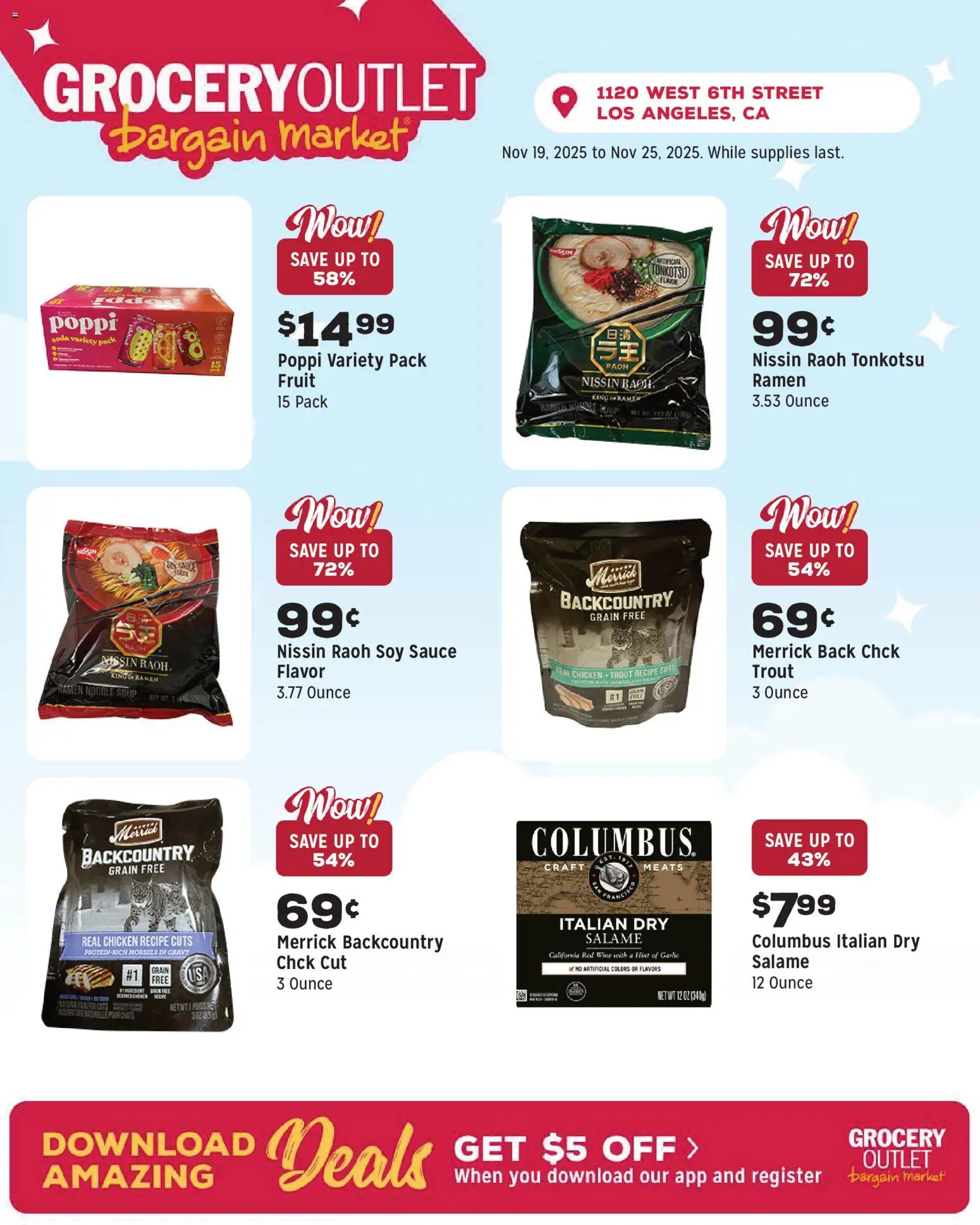 Grocery Outlet Weekly Ad - CA - valid from 19.11.2025 | Page: 8 | Products: Wine, Sauce, Garlic