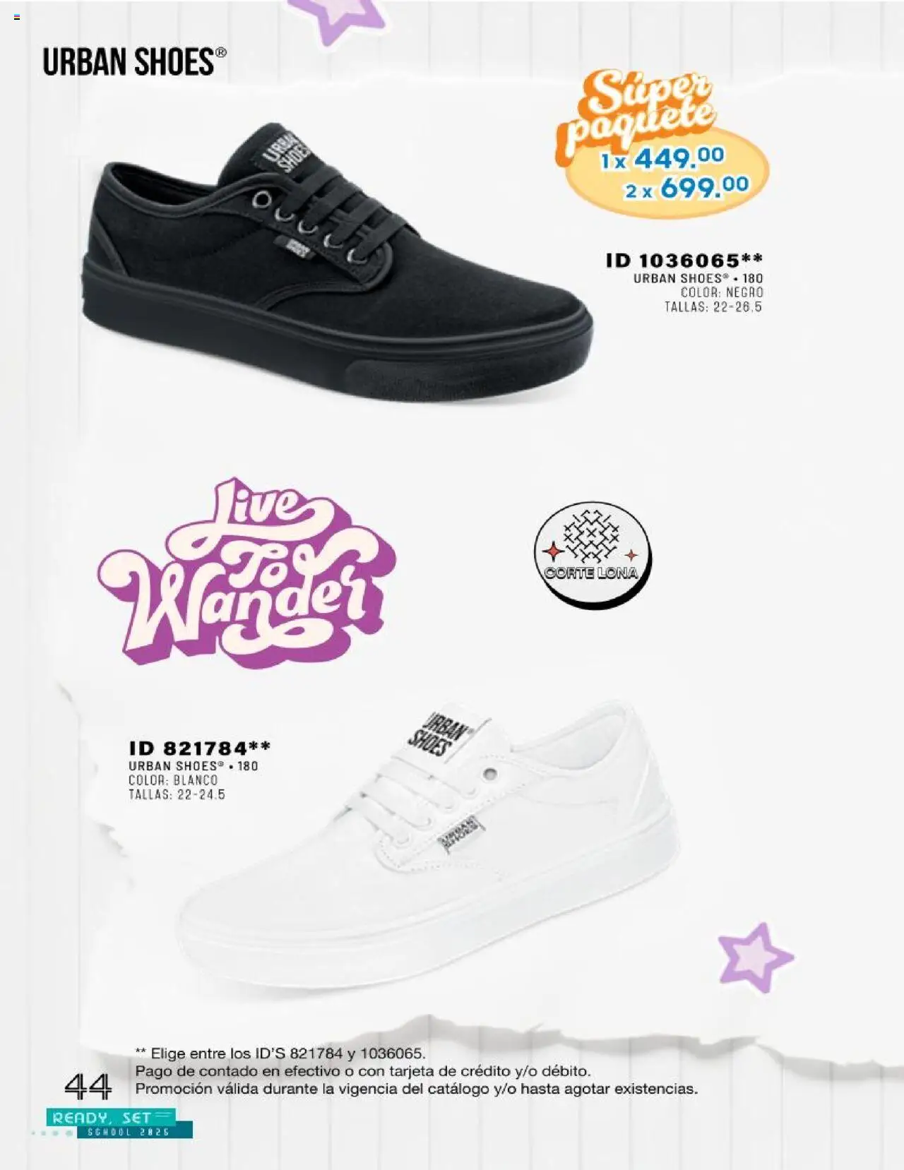 Nuevas ofertas de Price Shoes válidas en toda la República Mexicana desde el 26.08.2025. ¡Encuentra las mejores ofertas en Price Shoes - Catálogo Ready for School ! | Página: 44 | Productos: Lona