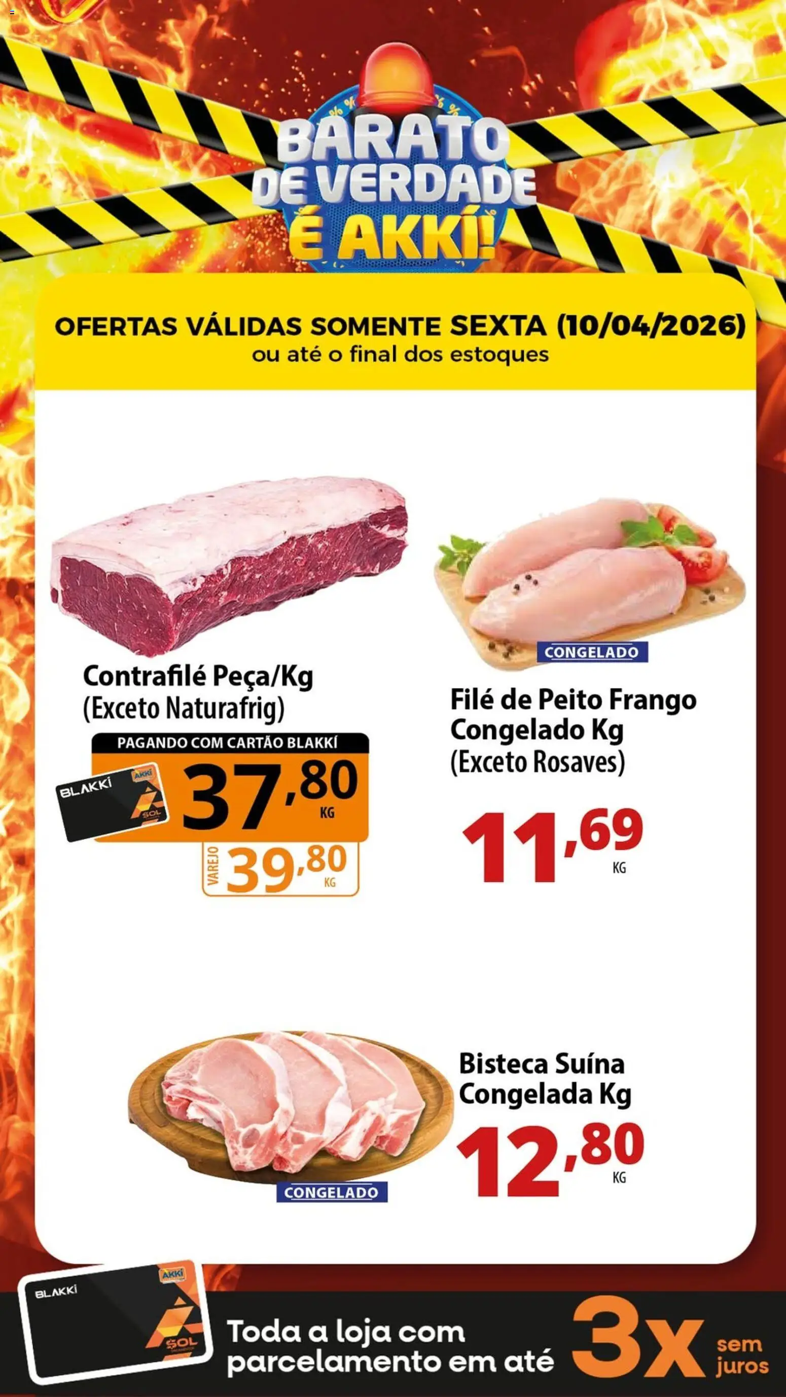 Akki Atacadista Folheto - válido de 10.04.2026 | Página: 1 | Produtos: Frango