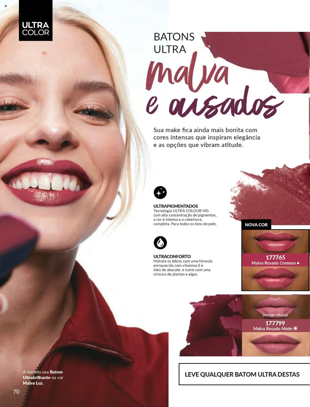 Avon Folheto - válido de 07.10.2025 | Página: 70 | Produtos: Batom, Óleo