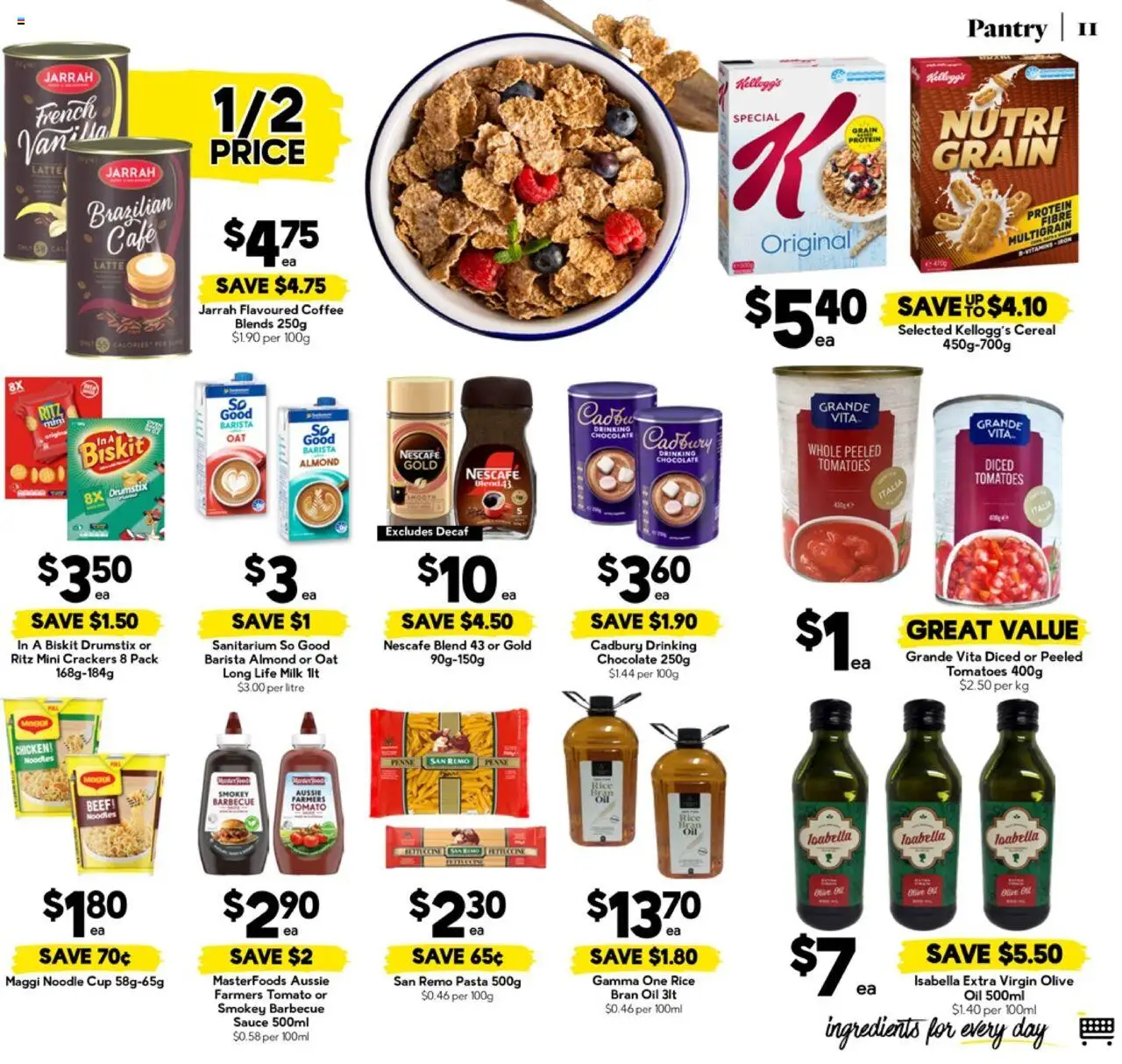 Drakes catalogue - valid from 13.08.2025 | Page: 11 | Products: Milk, Chicken, Pasta, Nescafe