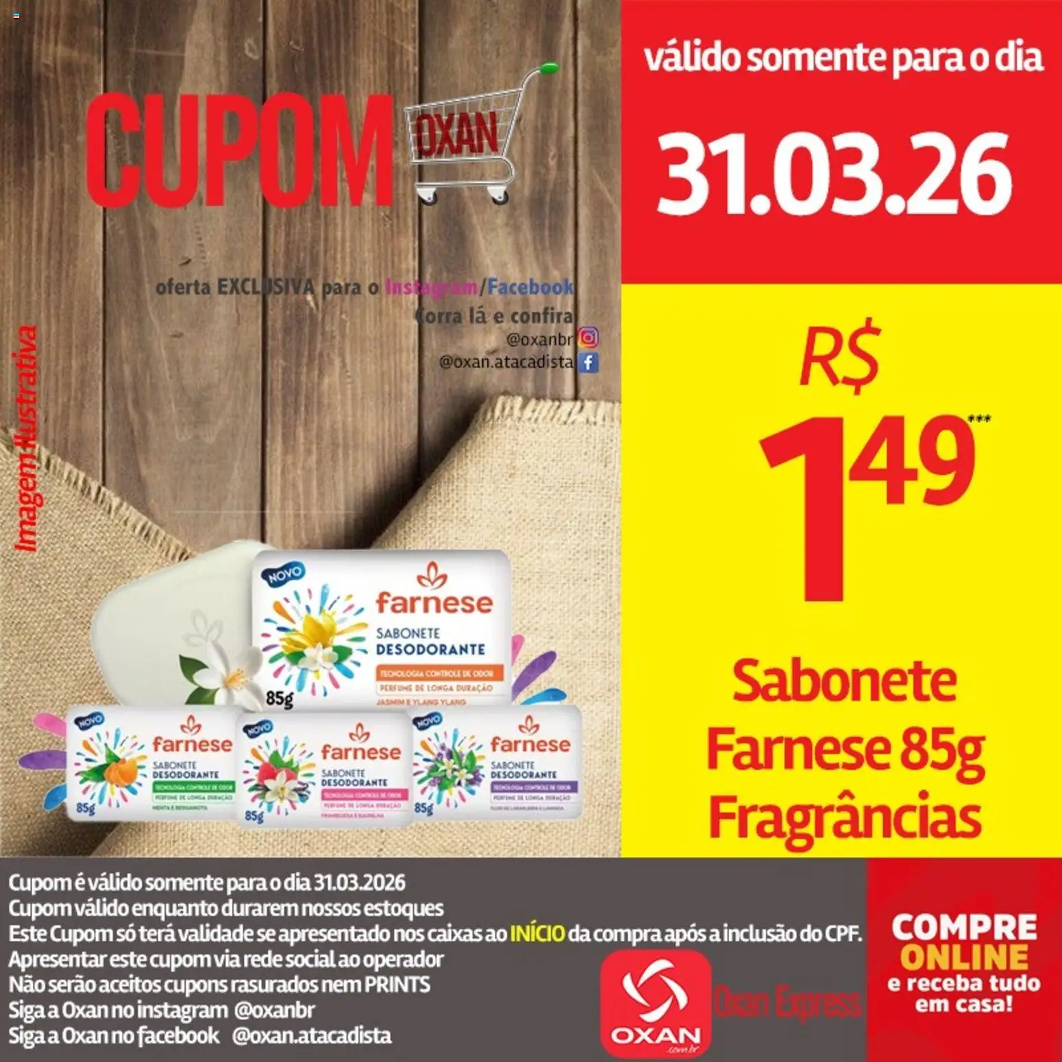 Oxan Atacadista Folheto - válido de 31.03.2026 | Página: 19 | Produtos: Perfume, Desodorante, Sabonete