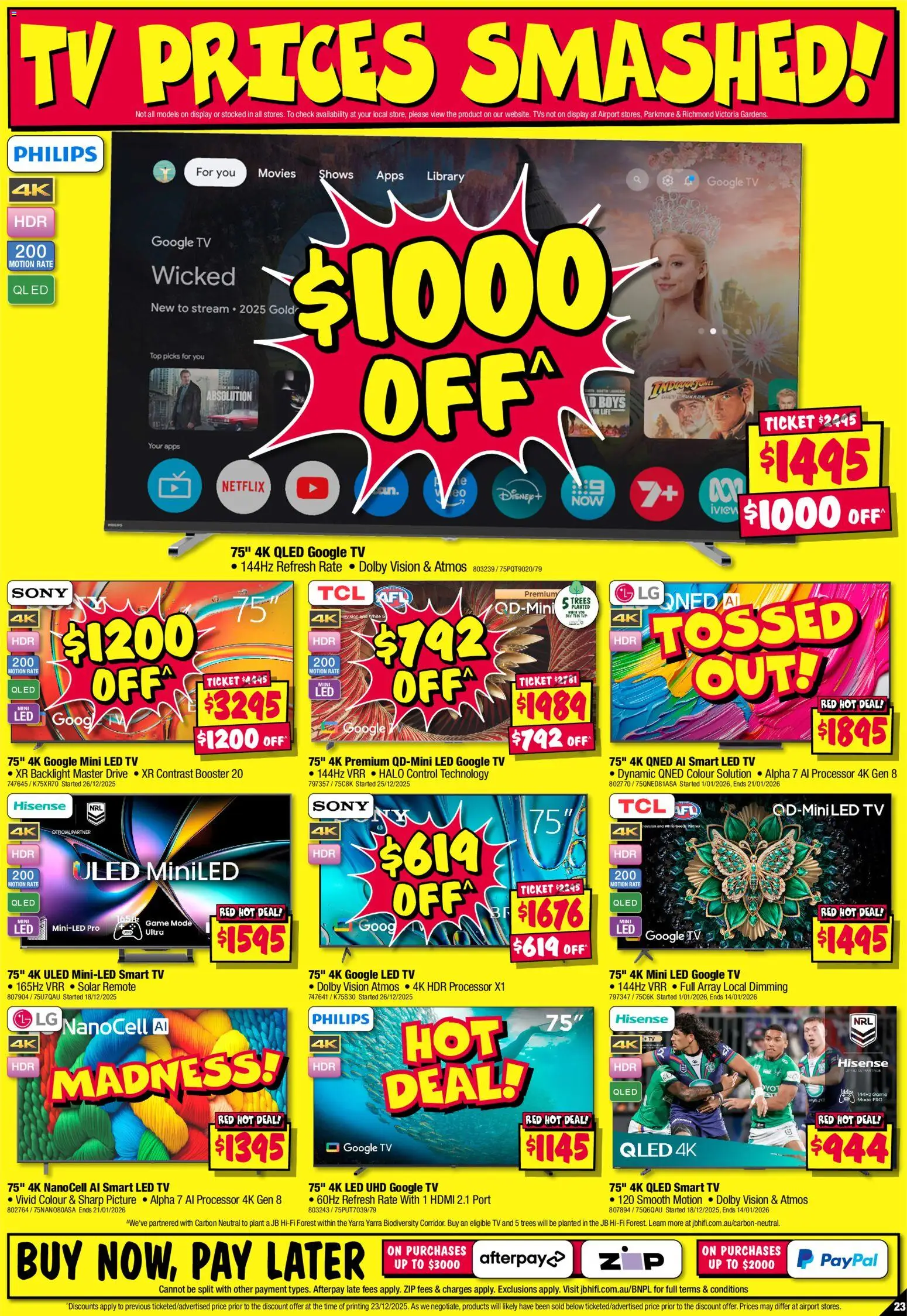 JB Hi-Fi catalogue - valid from 02.01.2026 | Page: 23 | Products: Plant, Tv, Game, Smart tv