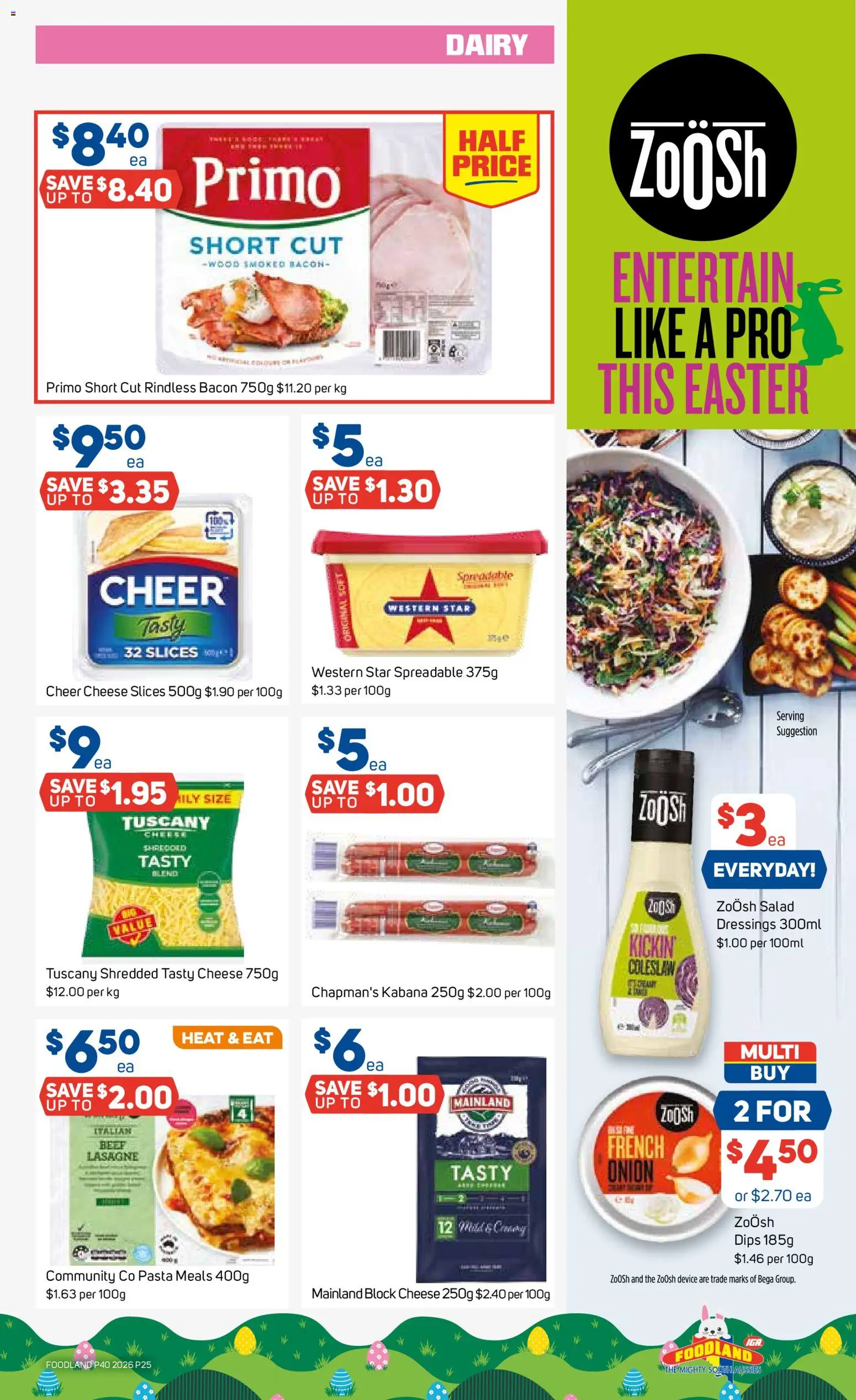 Foodland catalogue - valid from 01.04.2026 | Page: 25 | Products: Dairy, Beef, Salad, Wood