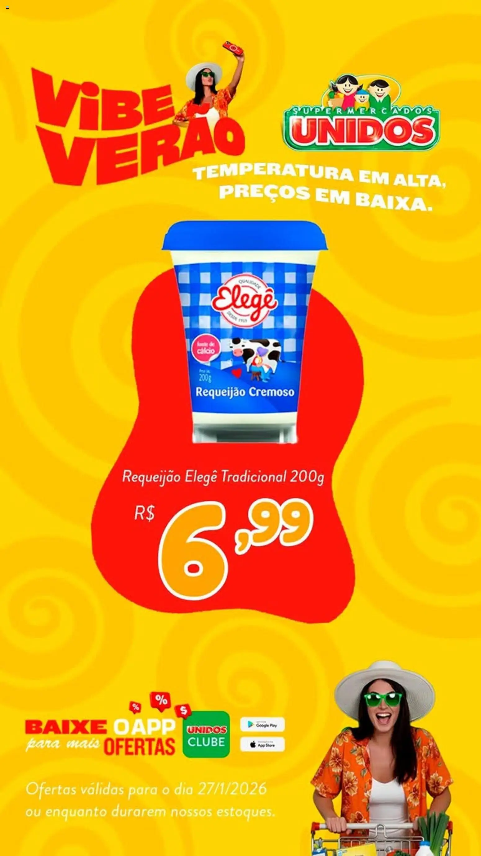 Supermercados Unidos Folheto - válido de 27.01.2026 | Página: 4 | Produtos: Cálcio, Requeijão