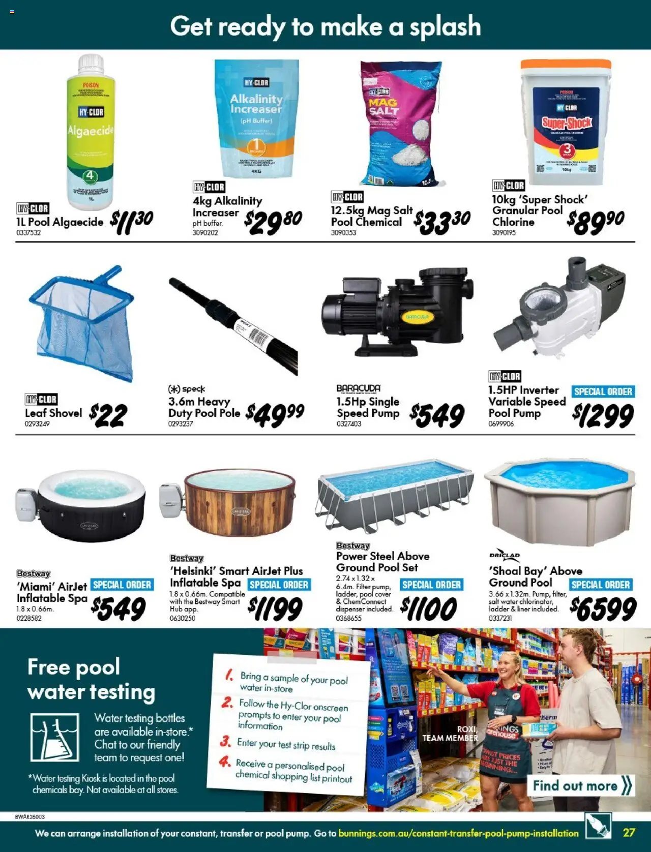 Bunnings Warehouse catalogue - valid from 10.09.2025 | Page: 27 | Products: Shovel, Water, Salt, Strip