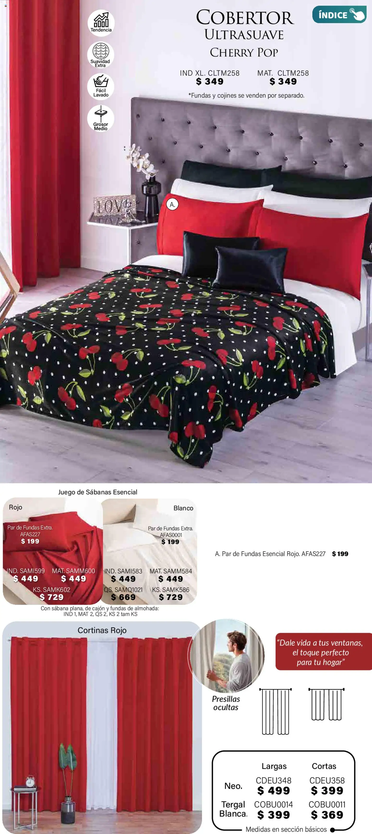 Nuevas ofertas de Colchas Concord válidas en toda la República Mexicana desde el 01.11.2025. ¡Encuentra las mejores ofertas en Colchas Concord Buen Fin! | Página: 413 | Productos: Cobertor, Juego, Almohada, Cortinas