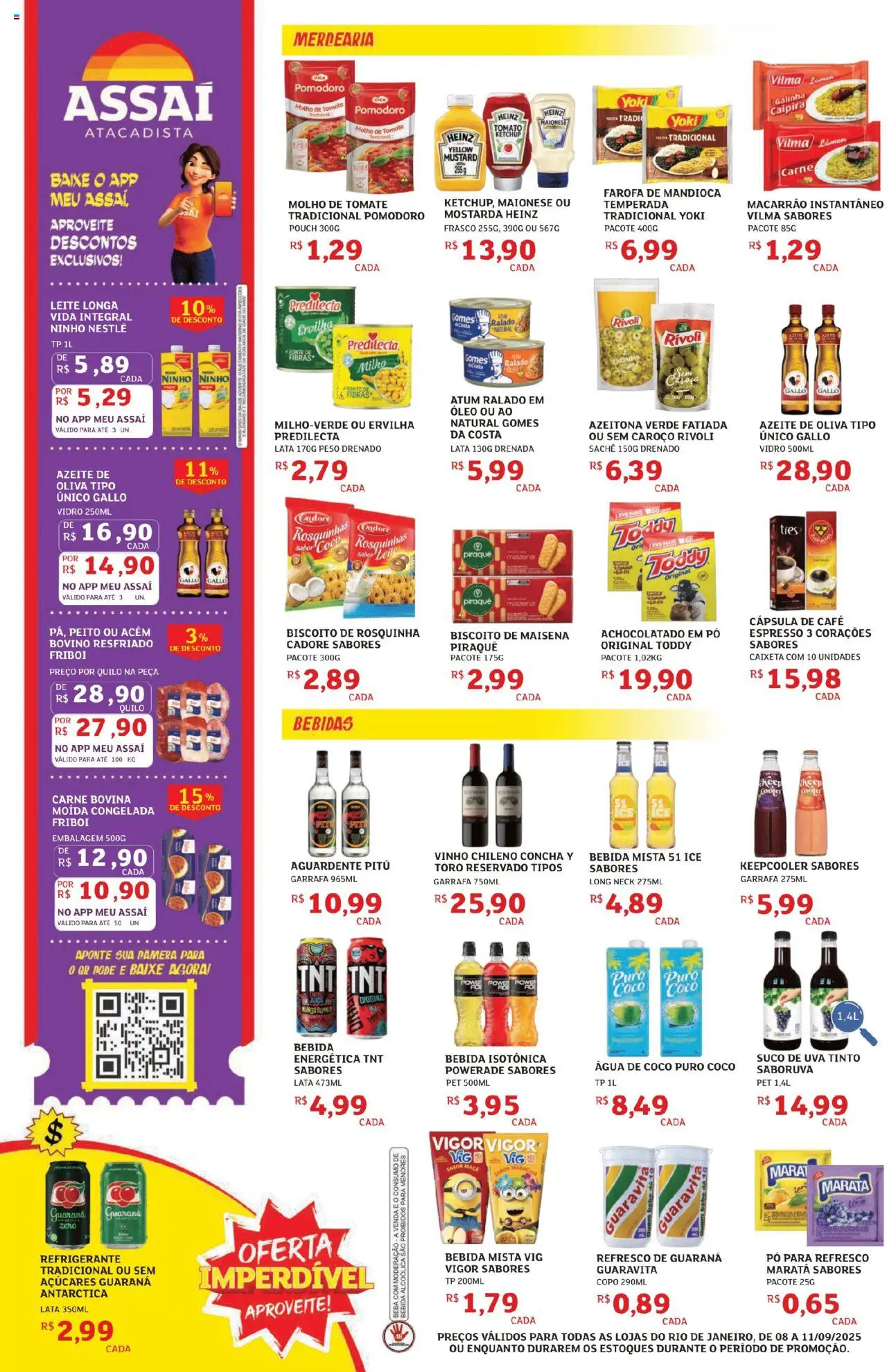 Assaí Atacadista Folheto - válido de 08.09.2025 | Página: 2 | Produtos: Cápsula de café, Rosquinha, Azeite, Atum
