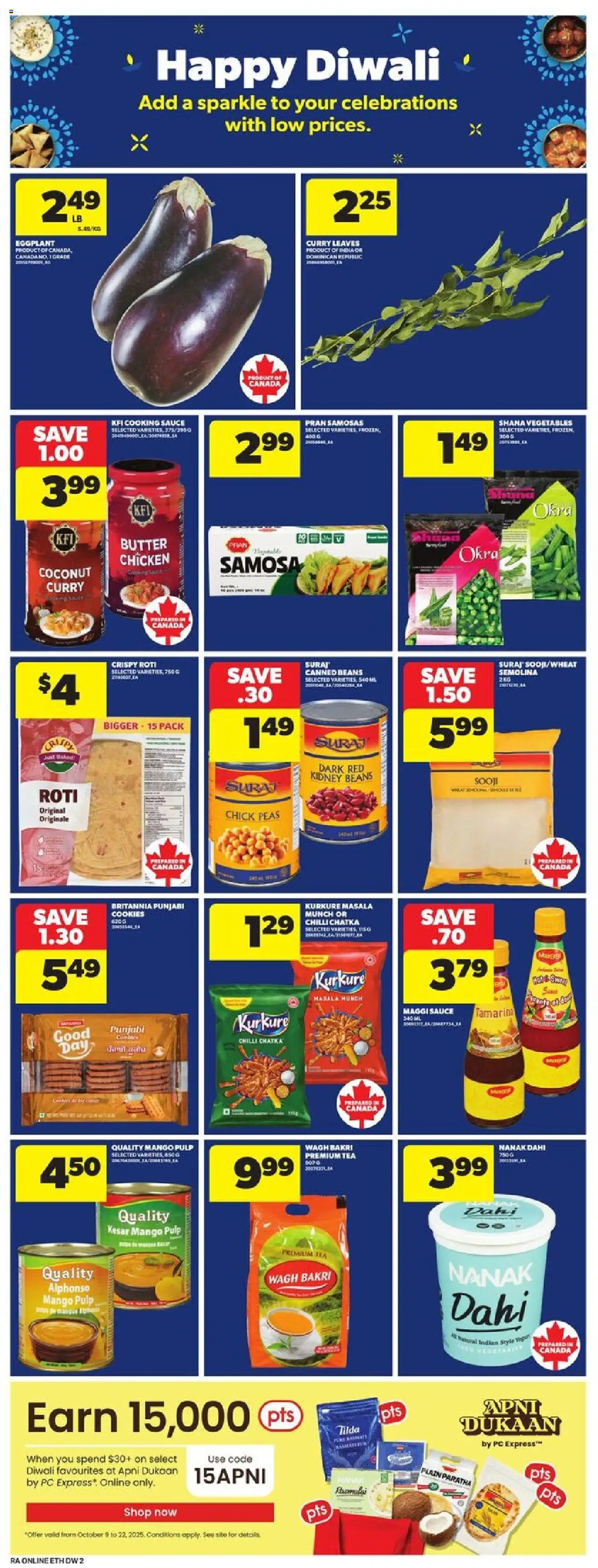 Atlantic Superstore flyer valid from 16.10.2025 | Page: 19 | Products: Tea, Cookies, PC, Butter