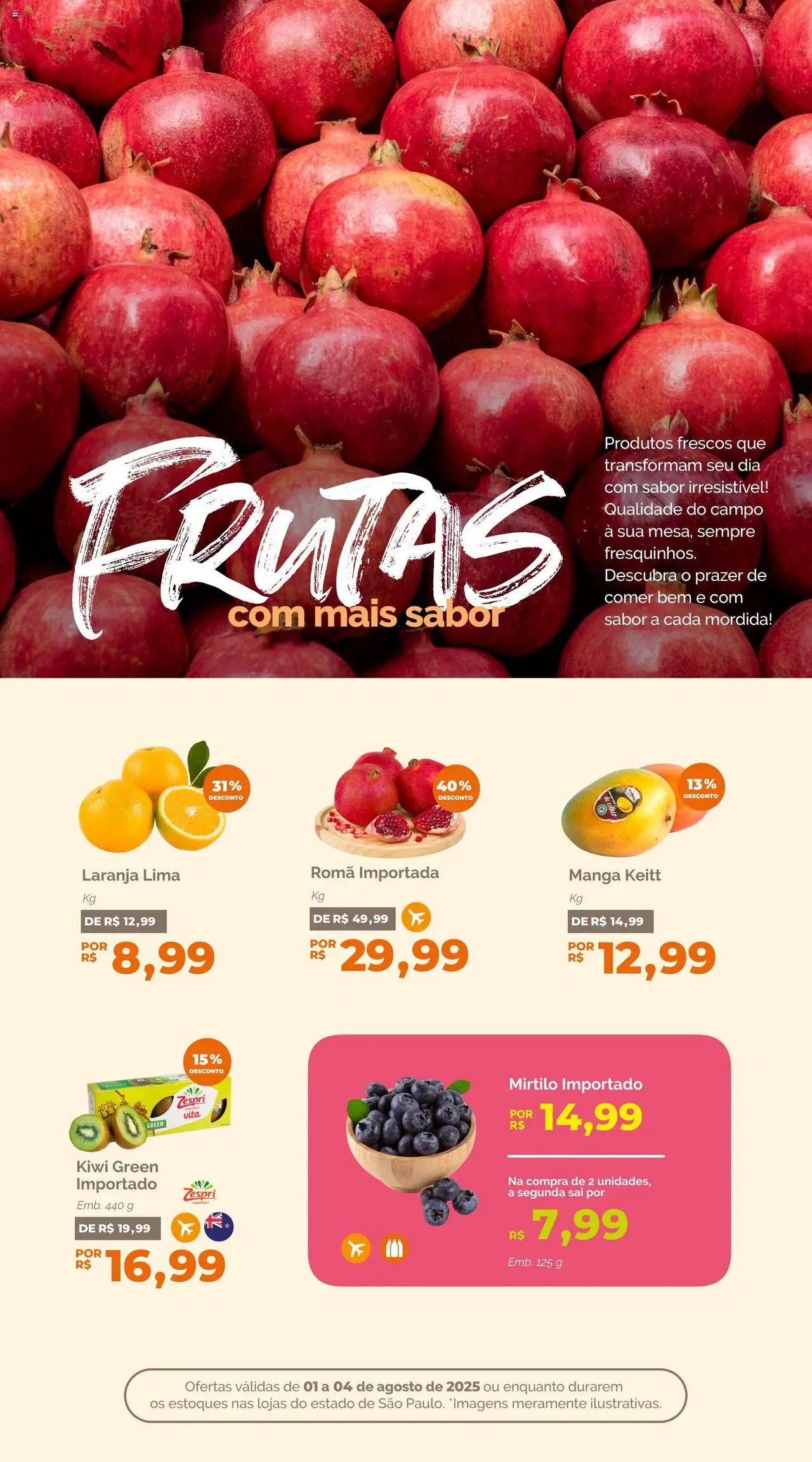 Oba Hortifruti Folheto - válido de 01.08.2025 | Página: 5 | Produtos: Mirtilo, Kiwi