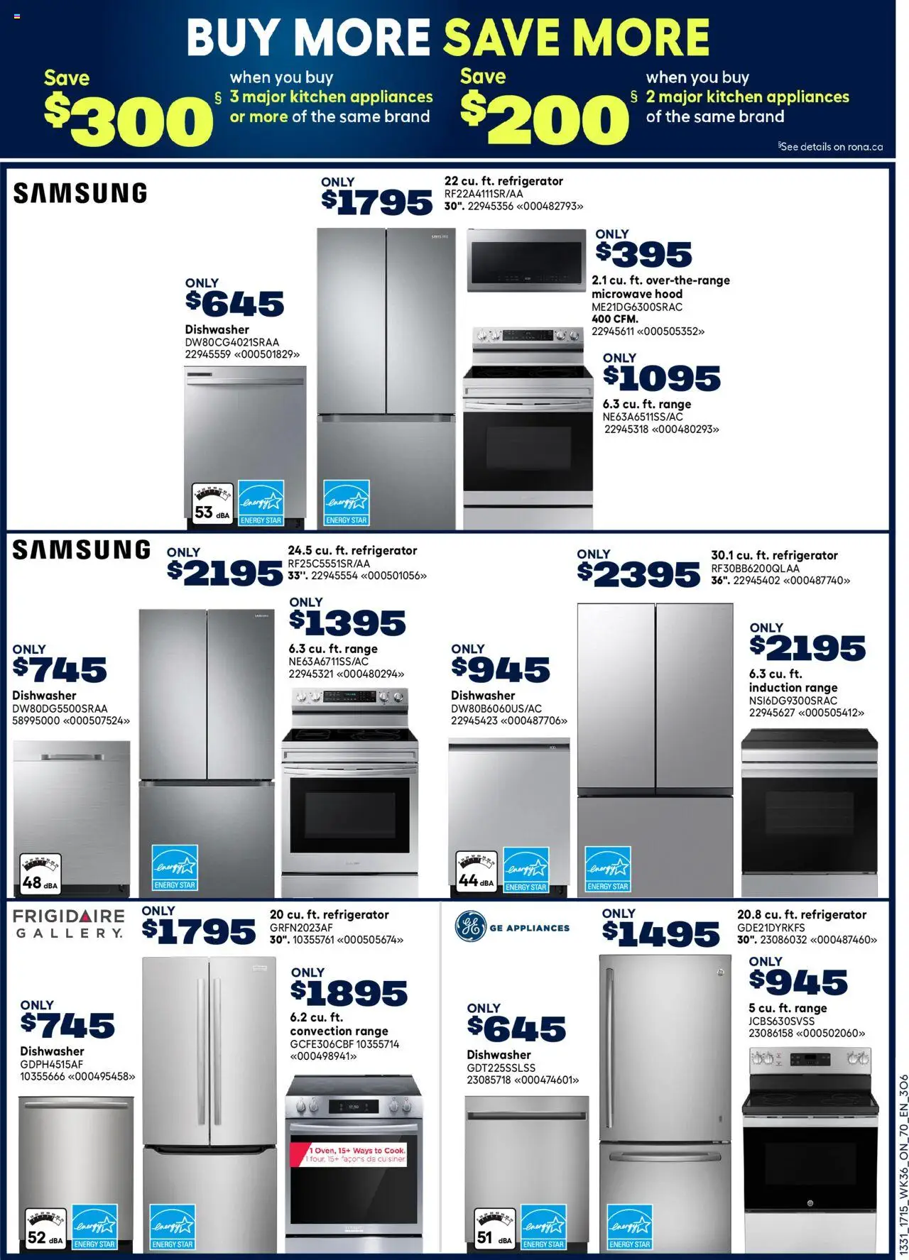 Rona flyer valid from 02.10.2025 | Page: 16 | Products: Refrigerator, Dishwasher