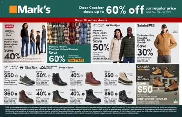 Preview of Mark's weekly flyer / circulaire from shop Mark's valid from 24.12.2025 | Page: 2 | Products: Boots, Jeans, Shoes, Pants