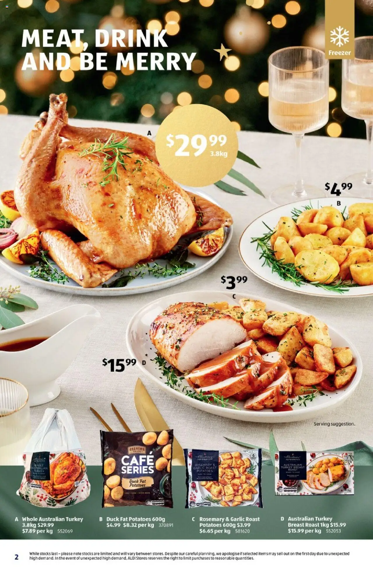 Aldi catalogue - valid from 22.10.2025 | Page: 2 | Products: Duck, Potatoes, Garlic, Freezer