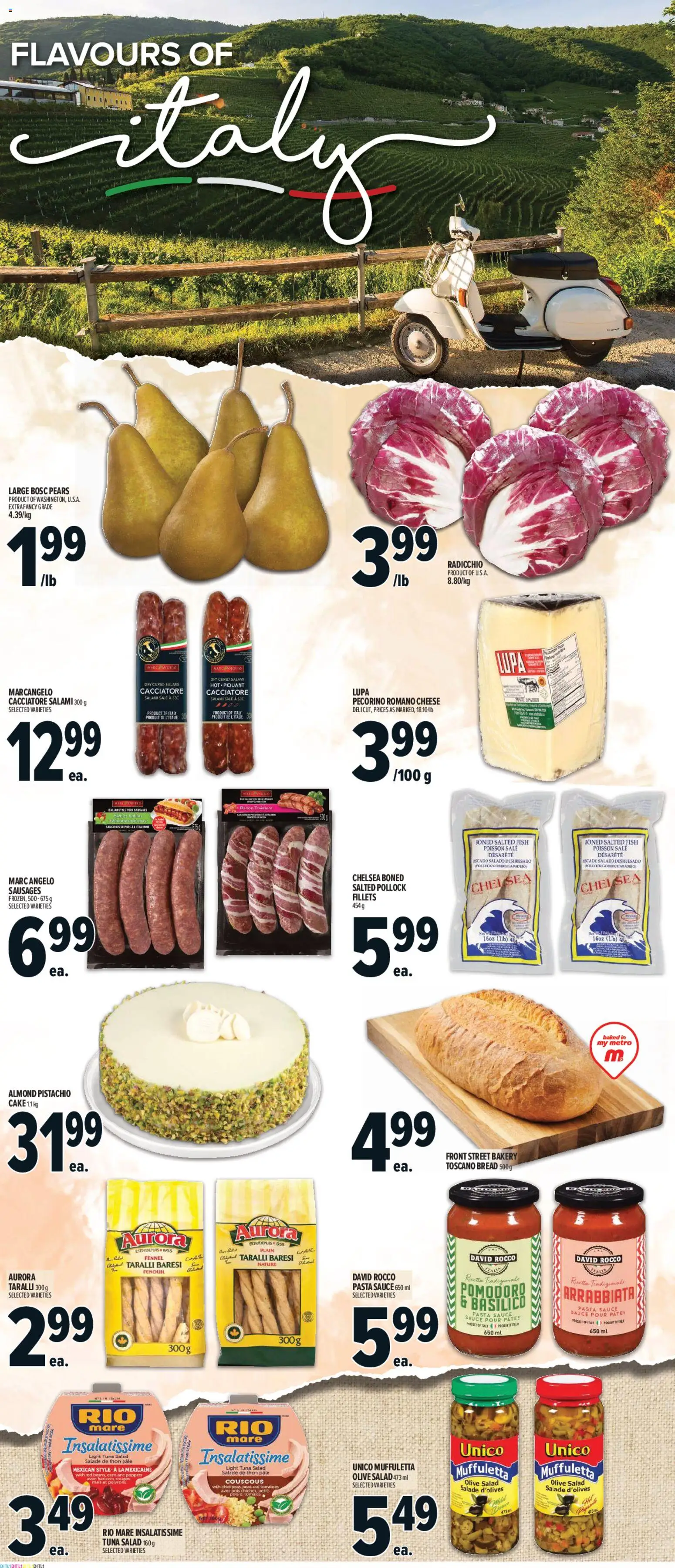 Metro flyer valid from 19.02.2026 | Page: 9 | Products: Fish, Salad, Cheese, Salami