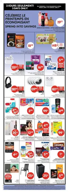 Preview of AXE Gel douche / Shower Gel, Gel douche / Shower Gel (473 ml) DOVE pain de savon / Bar Soap (2 x 106 g) ou/or SECRET OUTLAST antisudorifique désodorisant en gel / Gel Antiperspirant Deodorant (45 g) from shop Pharmaprix valid from 17.04.2026 | Page: 2 | Products: PC, Deodorant, Antiperspirant, Shower