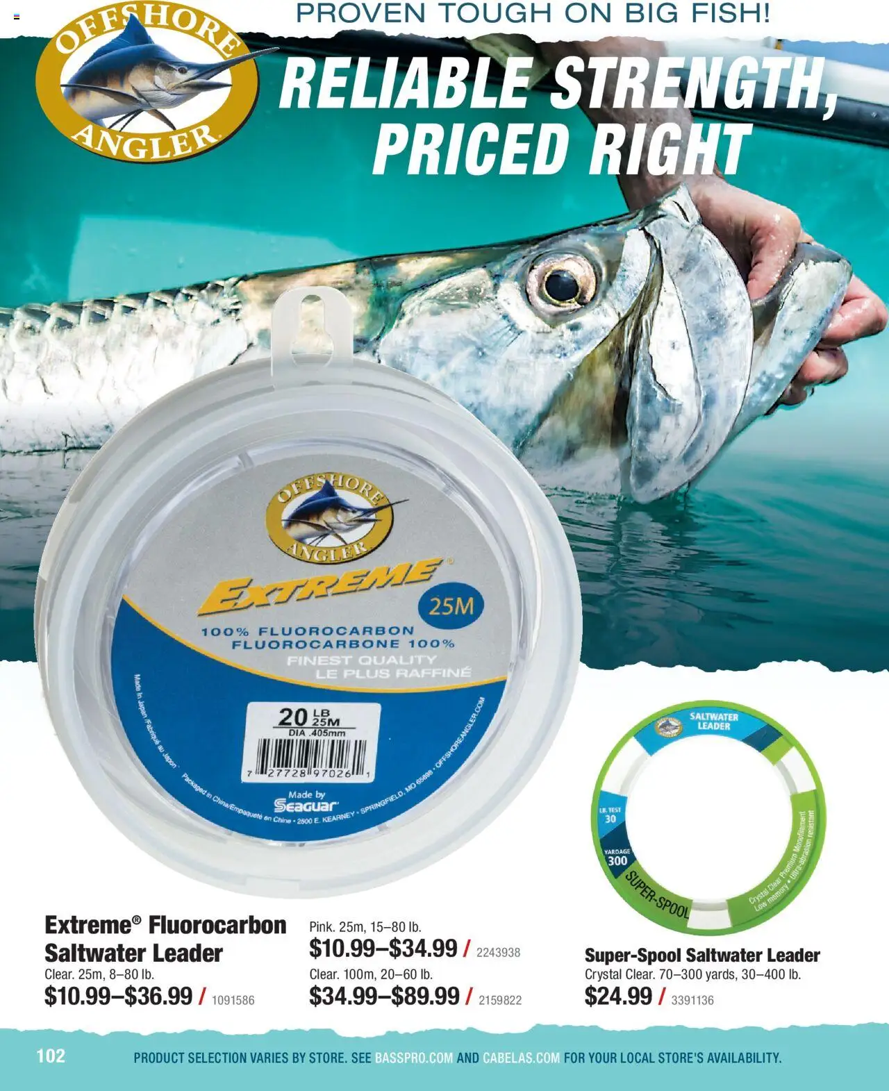 Cabela's Saltwater Specialist 25 - valid from 01.01.2025 | Page: 102 | Products: Fish