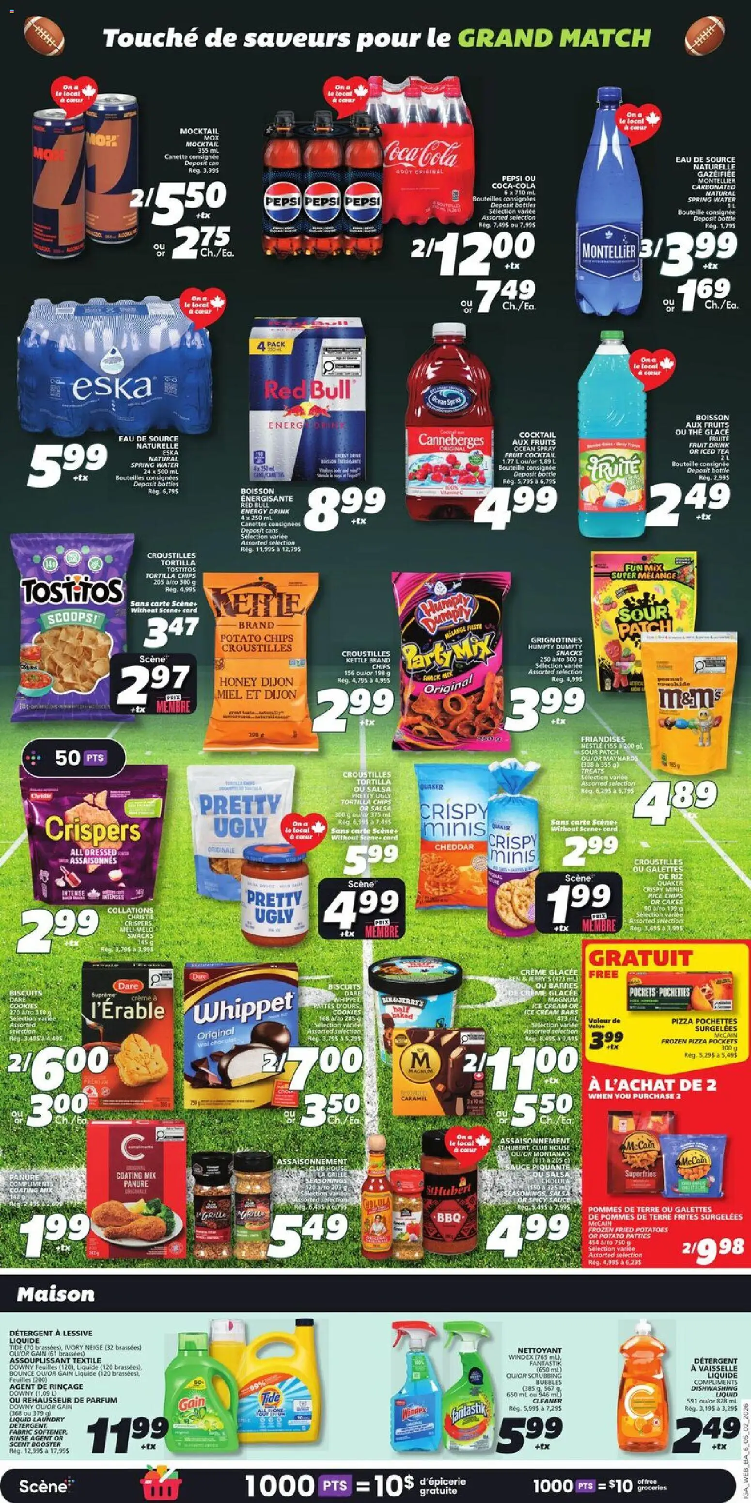 IGA flyer valid from 05.02.2026 | Page: 8 | Products: Tea, Cream, Grill, Pizza