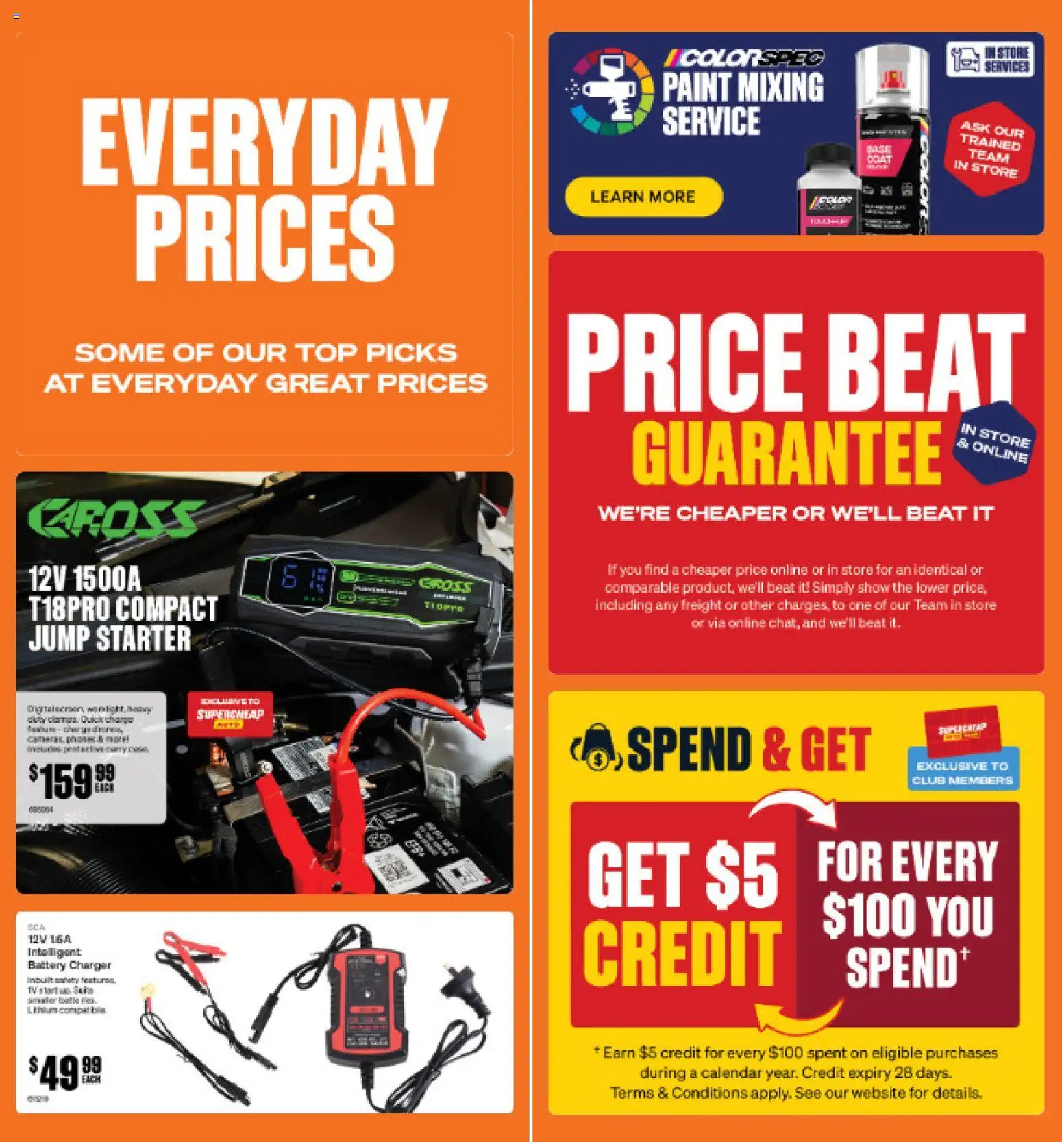 Supercheap Auto catalogue - valid from 02.01.2026 | Page: 19 | Products: Battery, Charger, Coat