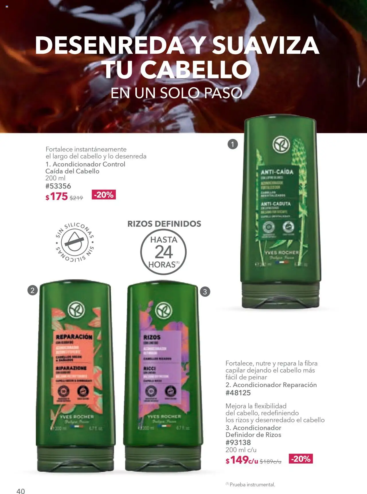 Nuevas ofertas de Yves Rocher válidas en toda la República Mexicana desde el 18.09.2025. ¡Encuentra las mejores ofertas en Yves Rocher - Campaña 13 2025! | Página: 40 | Productos: Acondicionador