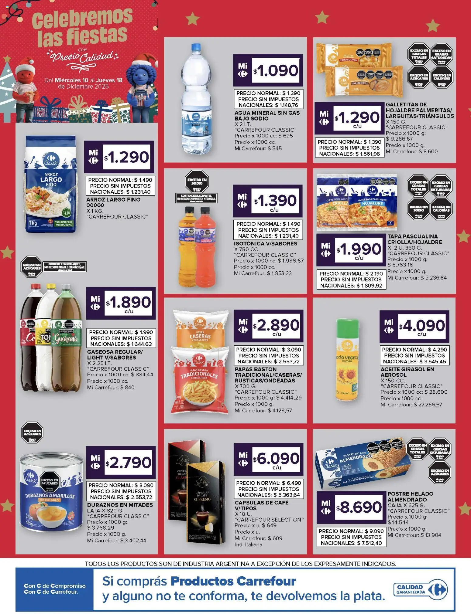 Carrefour ofertas │ válido desde el 10.12.2025 | Página: 11 | Productos: Helado, Aceite, Gaseosa, Arroz
