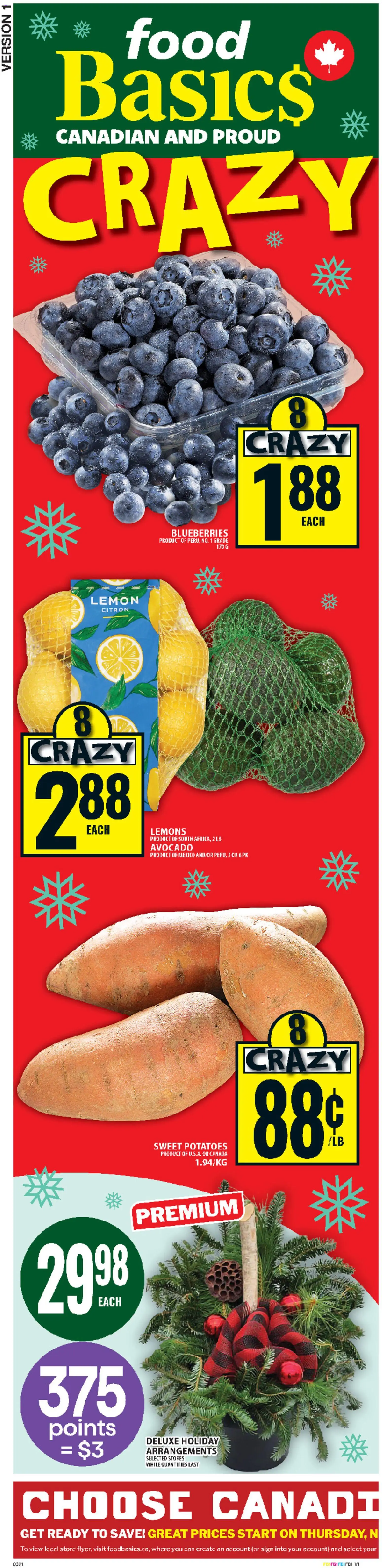 Food Basics flyer valid from 20.11.2025 | Page: 2 | Products: Potatoes
