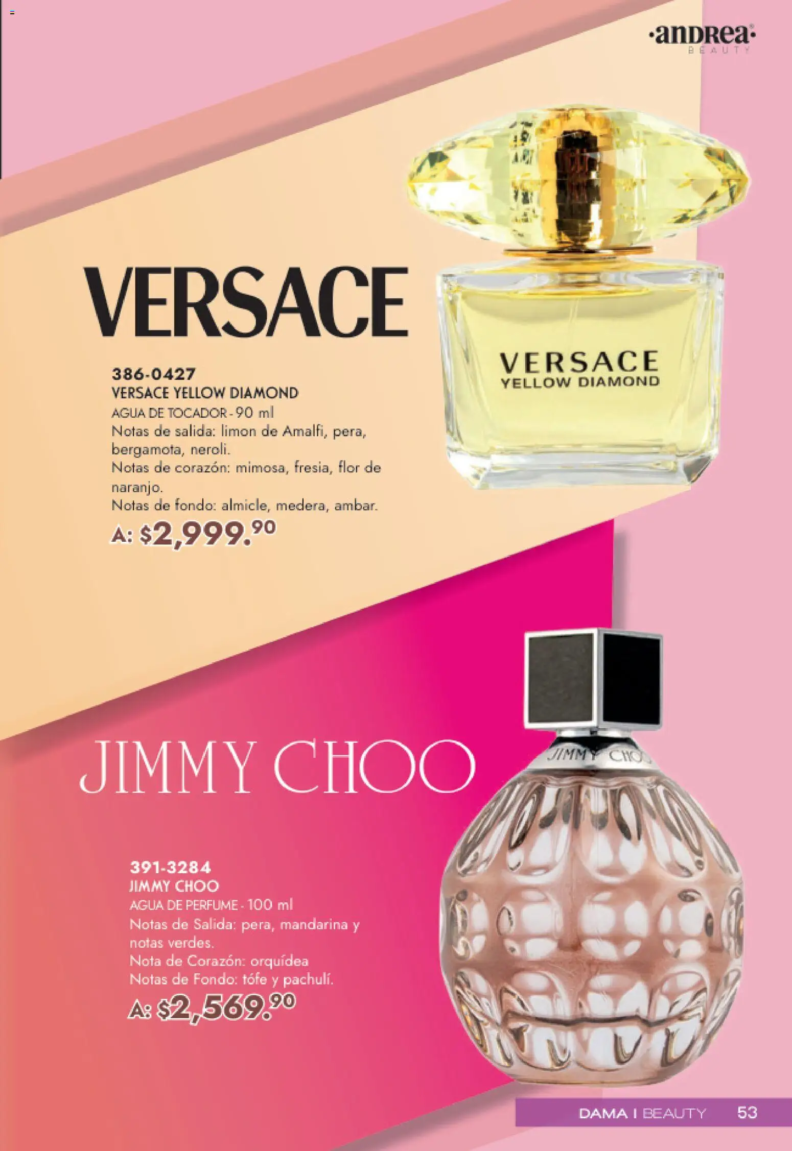 Nuevas ofertas de Andrea válidas en toda la República Mexicana desde el 19.04.2026. ¡Encuentra las mejores ofertas en Andrea catálogo Mamá y Peques! | Página: 53 | Productos: Agua, Limón, Perfume