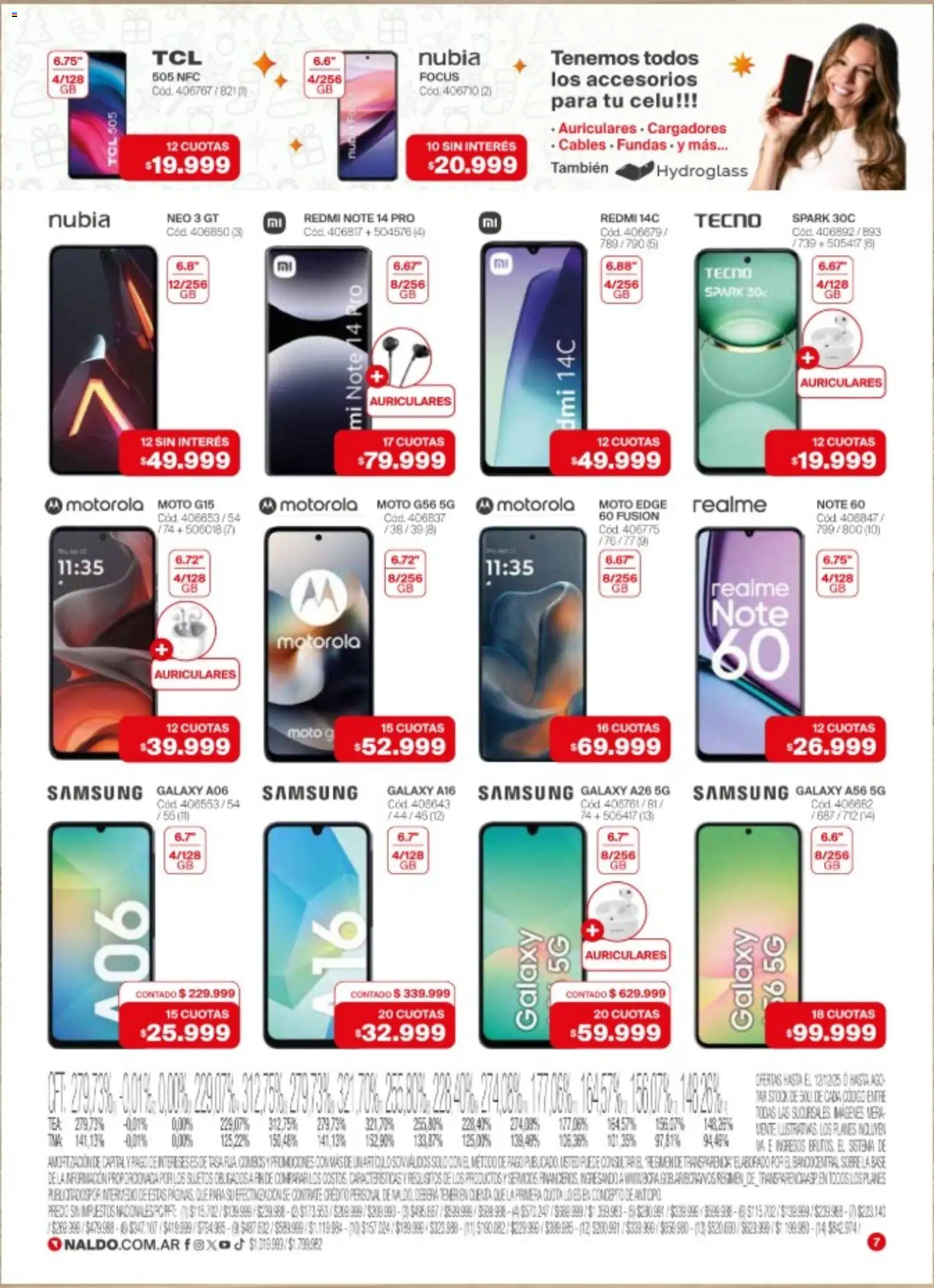 Naldo catálogo │ válido desde el 03.12.2025 | Página: 7 | Productos: Auriculares, Sobre