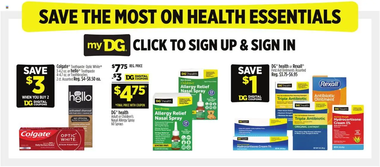 Dollar General Weekly Ad TX - valid from 06.07.2025 | Page: 2 | Products: Oil, Toothpaste, Cream
