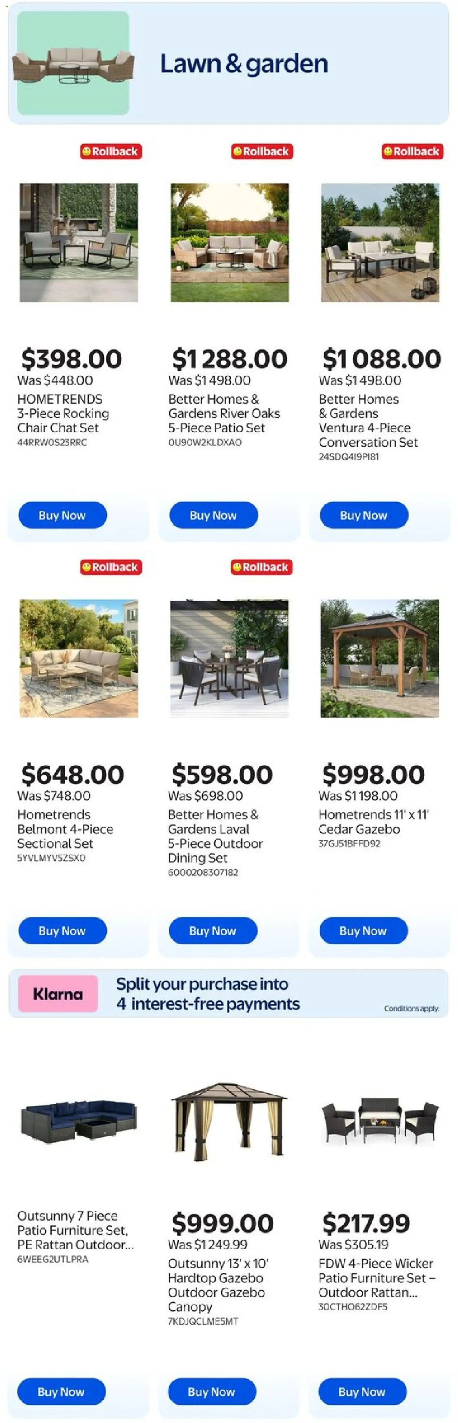 Walmart flyer valid from 30.04.2026 | Page: 2 | Products: Chair