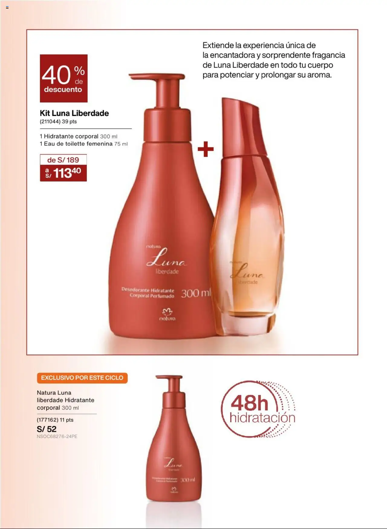 Catálogo Natura válido desde 13.08.2025 | Página: 23 | Productos: Desodorante, Fragancia, EAU de Toilette