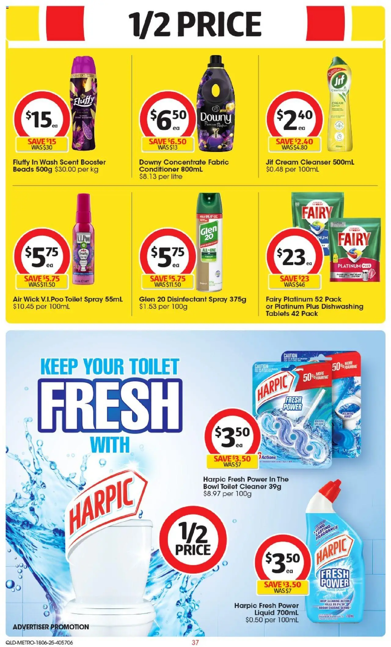 Coles catalogue - valid from 18.06.2025 | Page: 37 | Products: Fragrance, Conditioner, Cream, Tablets
