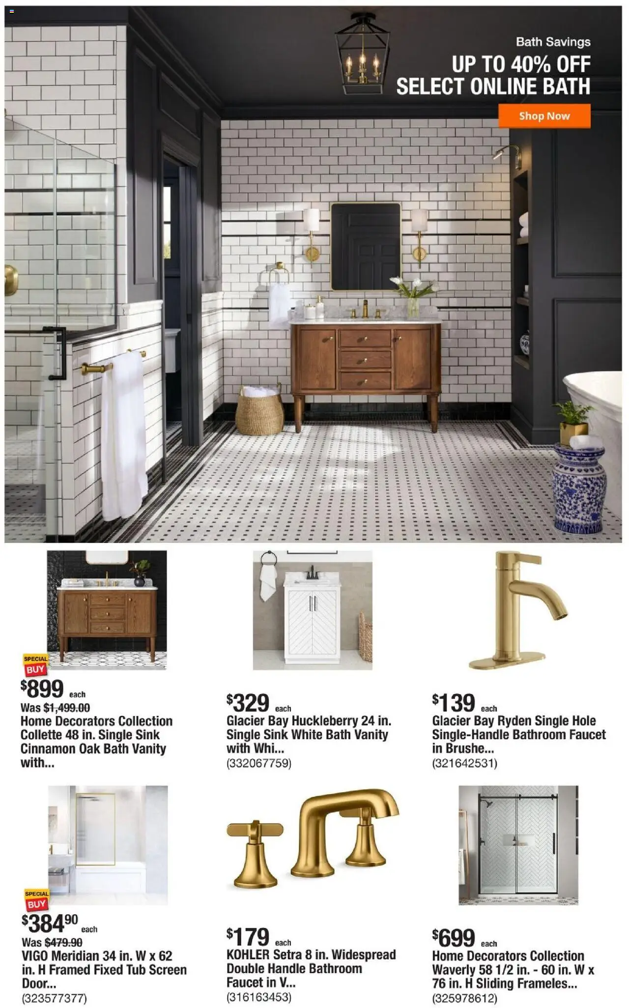 Home Depot Weekly Ad - FL - valid from 11.09.2025 | Page: 2 | Products: Bath