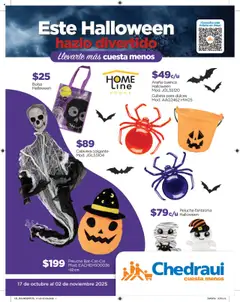 Vista previa de Chedraui folleto Este Halloween hazlo divertido, nuevo folleto de la tienda, válido en México a partir del 17.10.2025