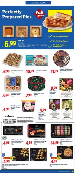 Preview of Lidl weekly ads valid from 12.11.2025 | Page: 3 | Products: Corn, Peppermint, Ice cream, Apple Pie