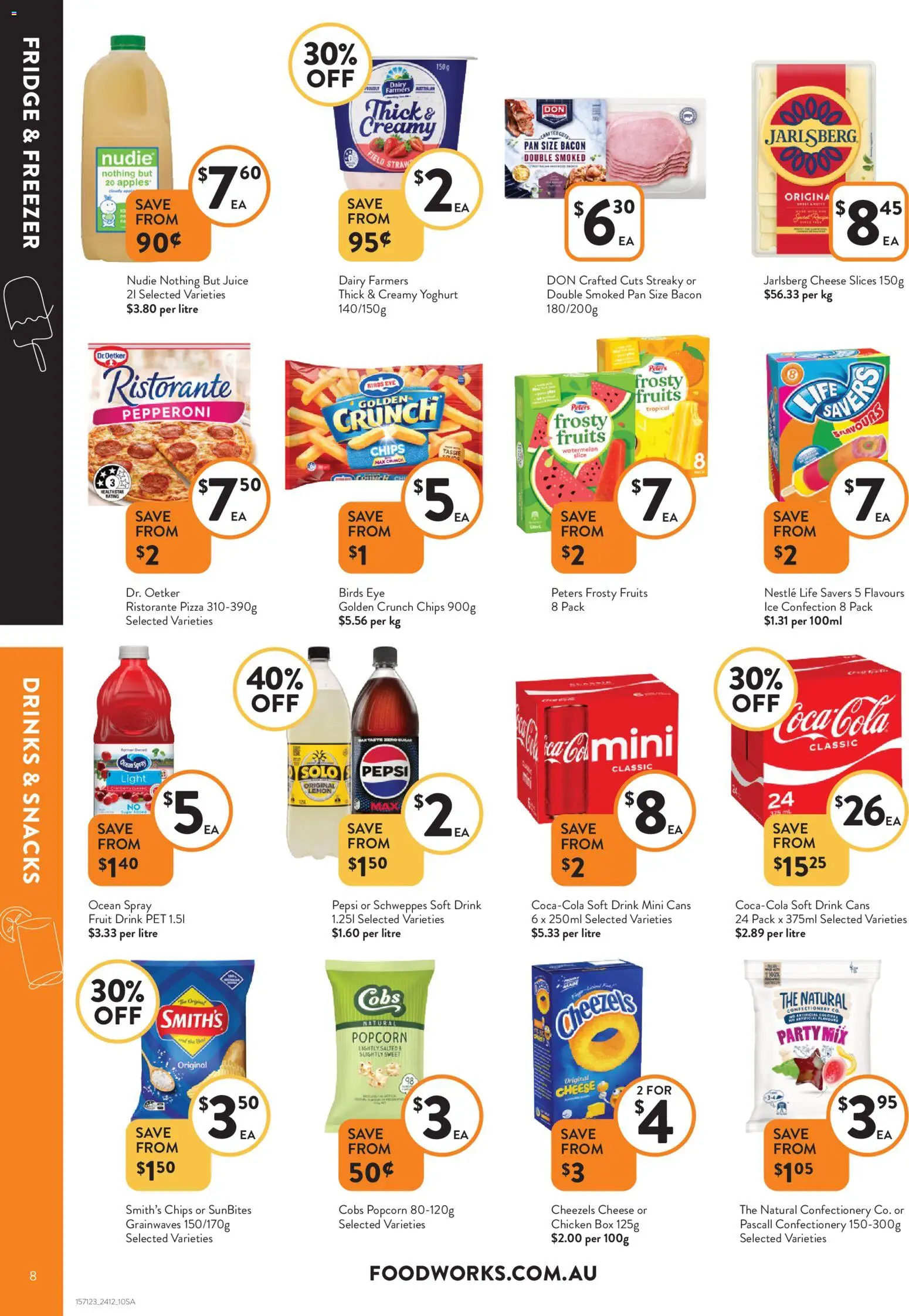 Foodworks catalogue - valid from 24.12.2025 | Page: 8 | Products: Light, Yoghurt, Pepsi, Watermelon