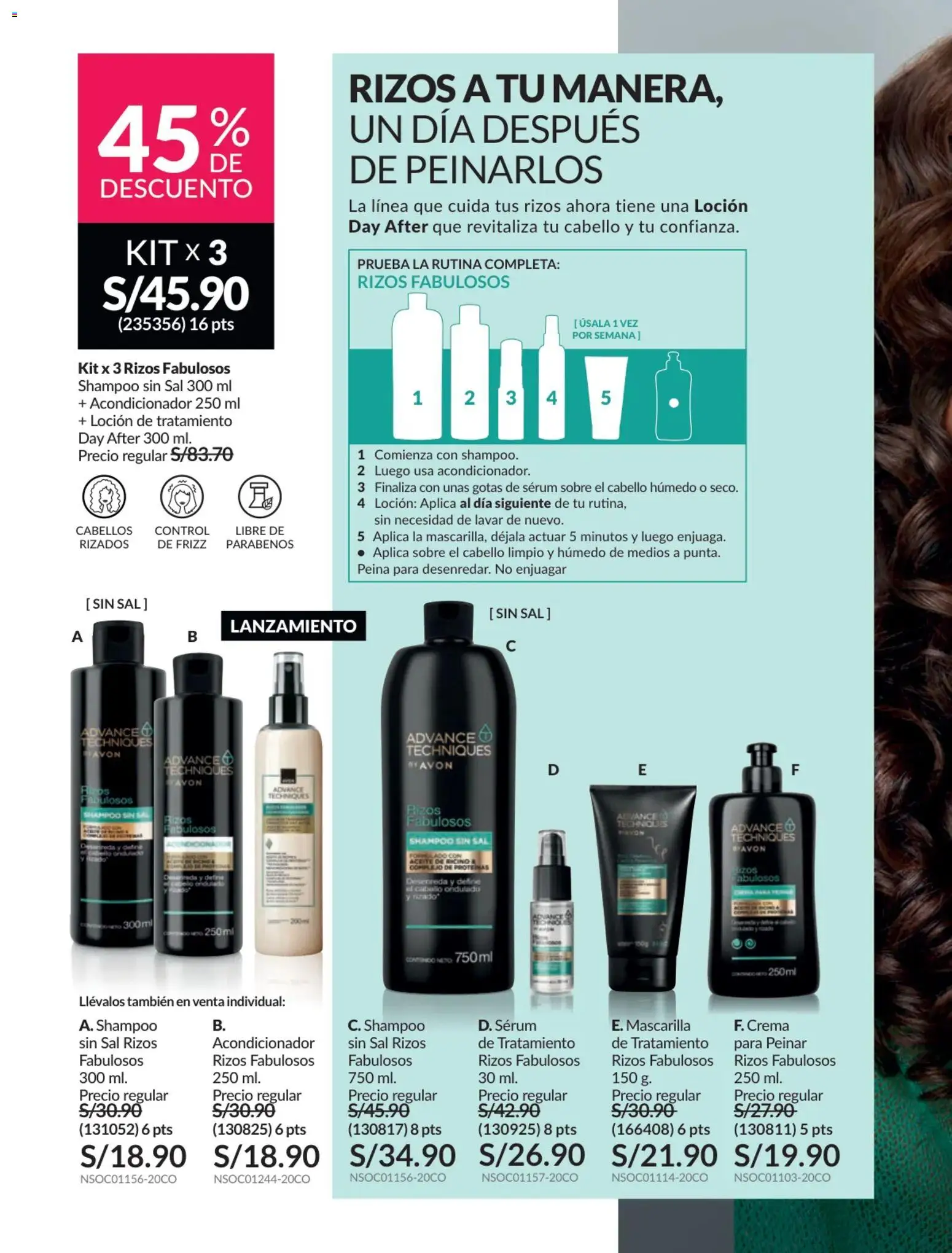 Catálogo Avon válido desde 31.01.2026 | Página: 161 | Productos: Shampoo, Acondicionador, Aceite, Crema